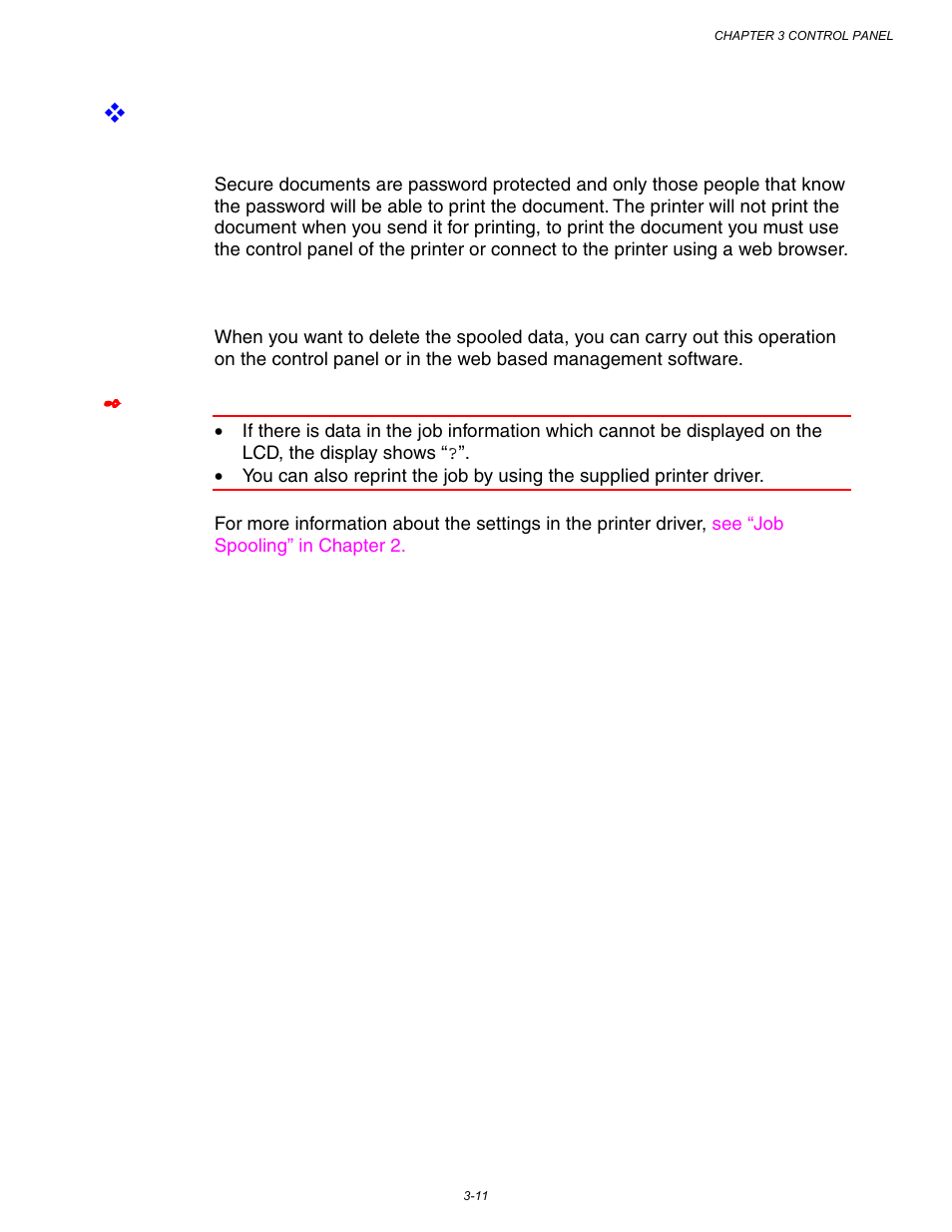 Printing secure data | Brother HL-3260N User Manual | Page 95 / 276