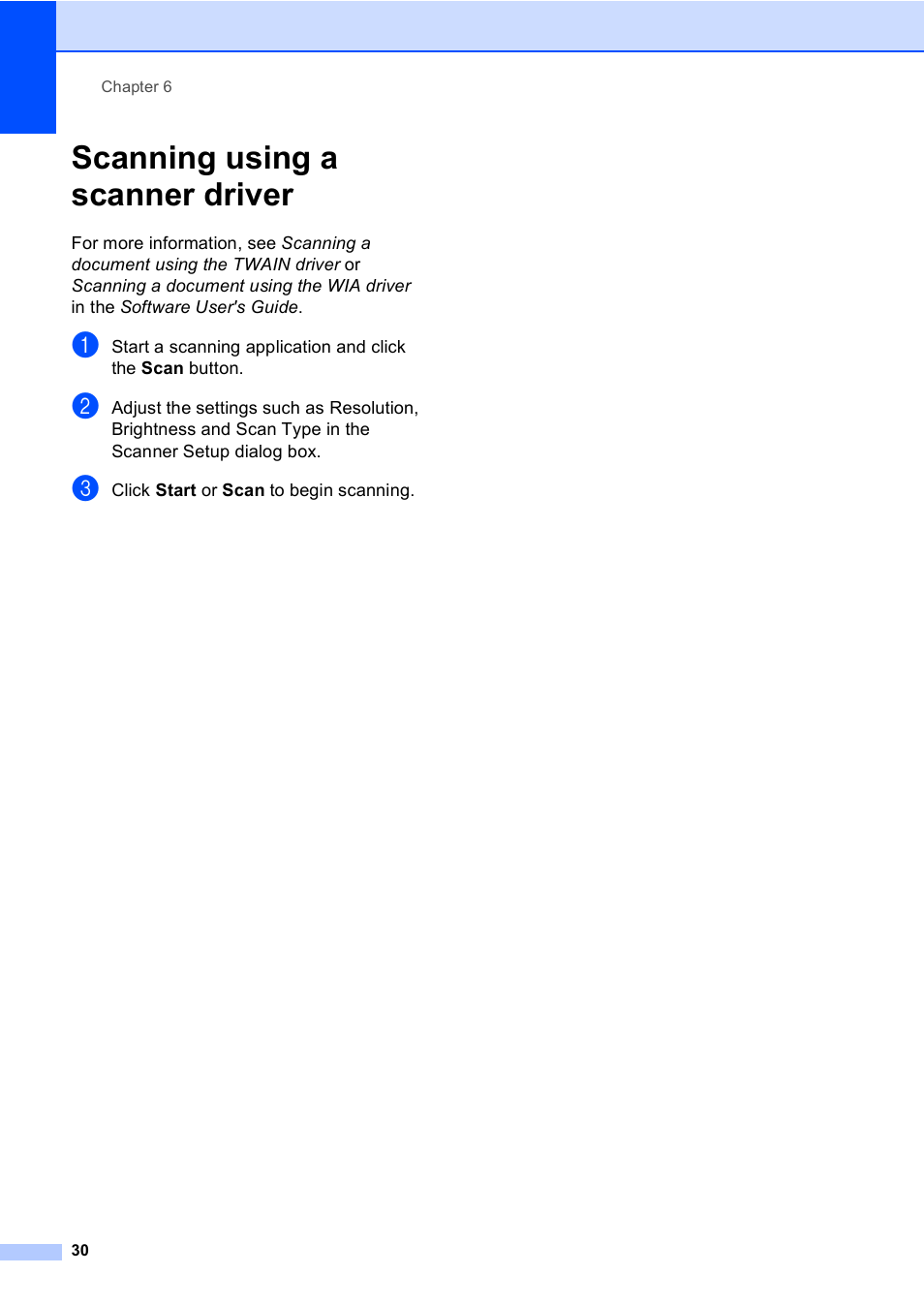 Scanning using a scanner driver | Brother DCP-9055CDN User Manual | Page 38 / 146