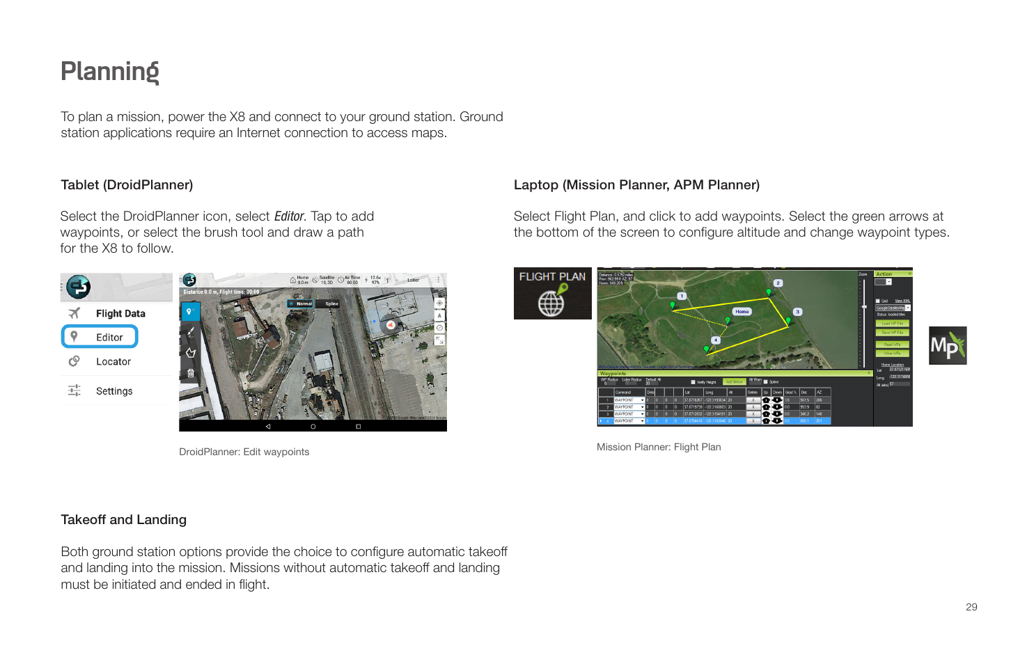 Planning | 3D Robotics X8 Plus User Manual | Page 31 / 36