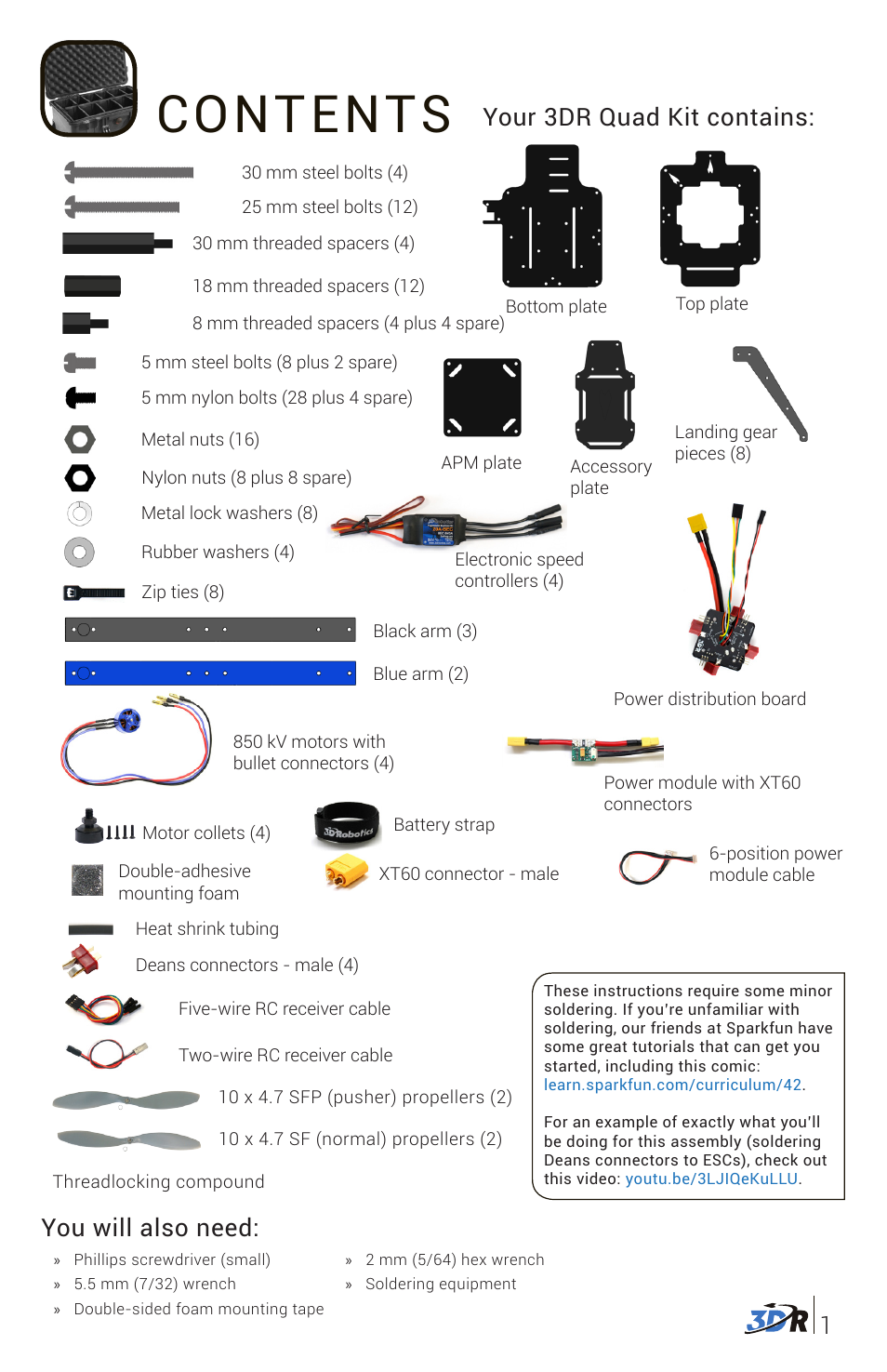 3D Robotics DIY Quad Kit User Manual | Page 2 / 12