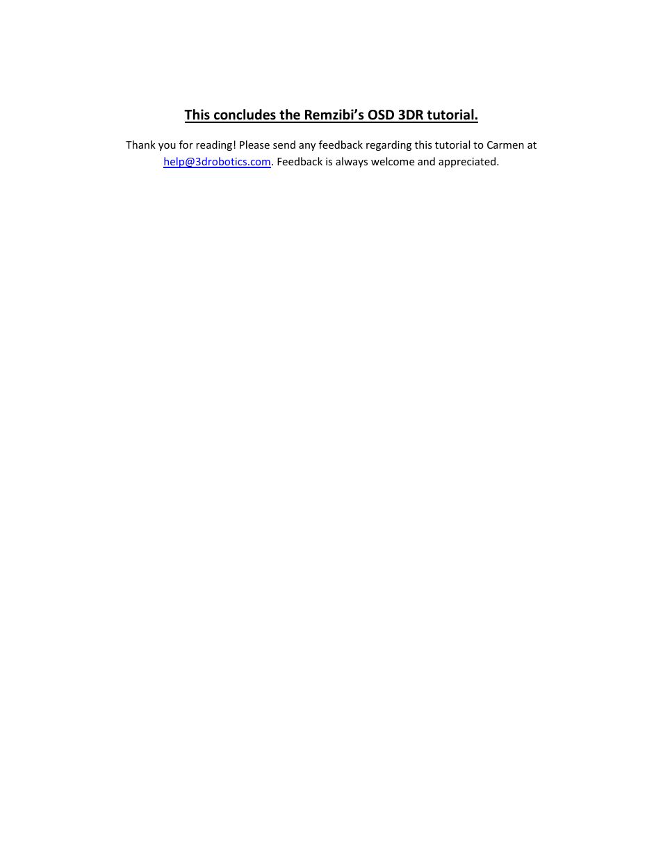 3D Robotics Remzibi’s OSD 3DR User Manual | Page 14 / 14