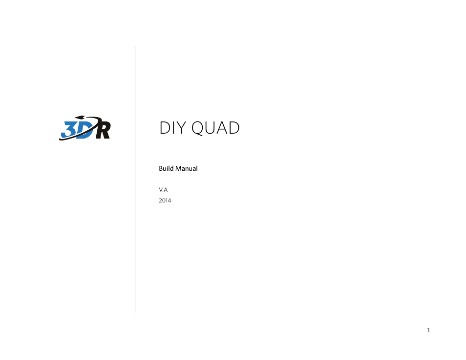 3D Robotics 3DR DIY Quad User Manual | 23 pages