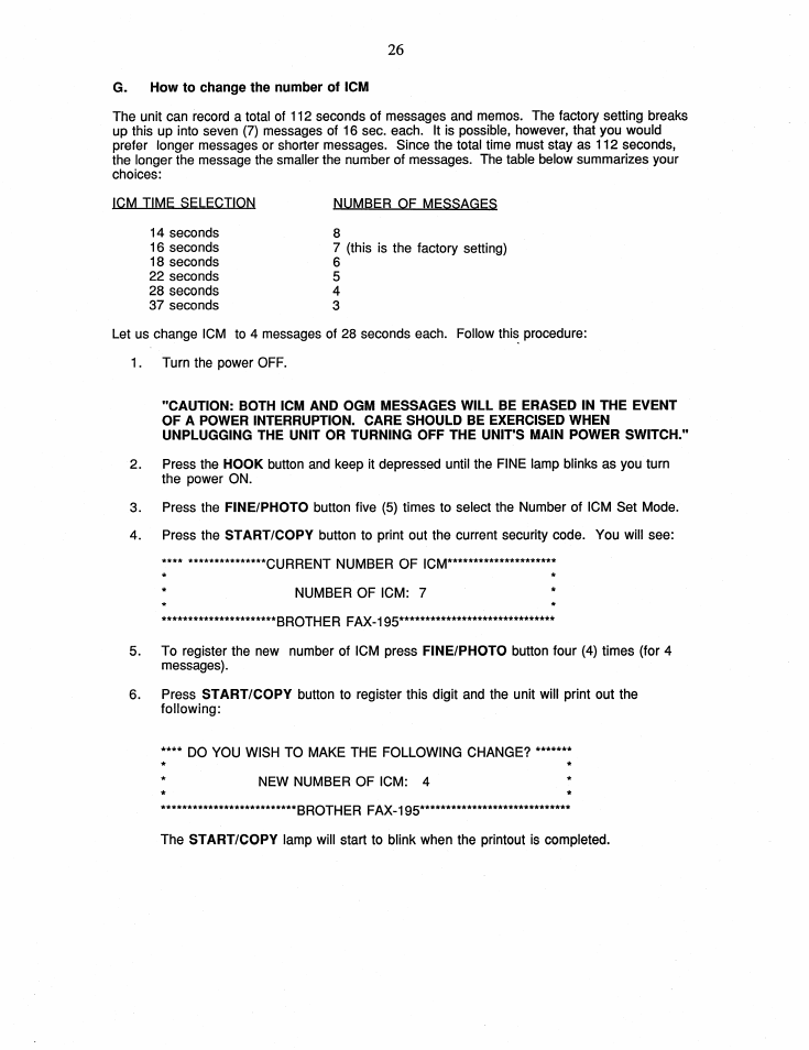 Brother FAX-195 User Manual | Page 32 / 40