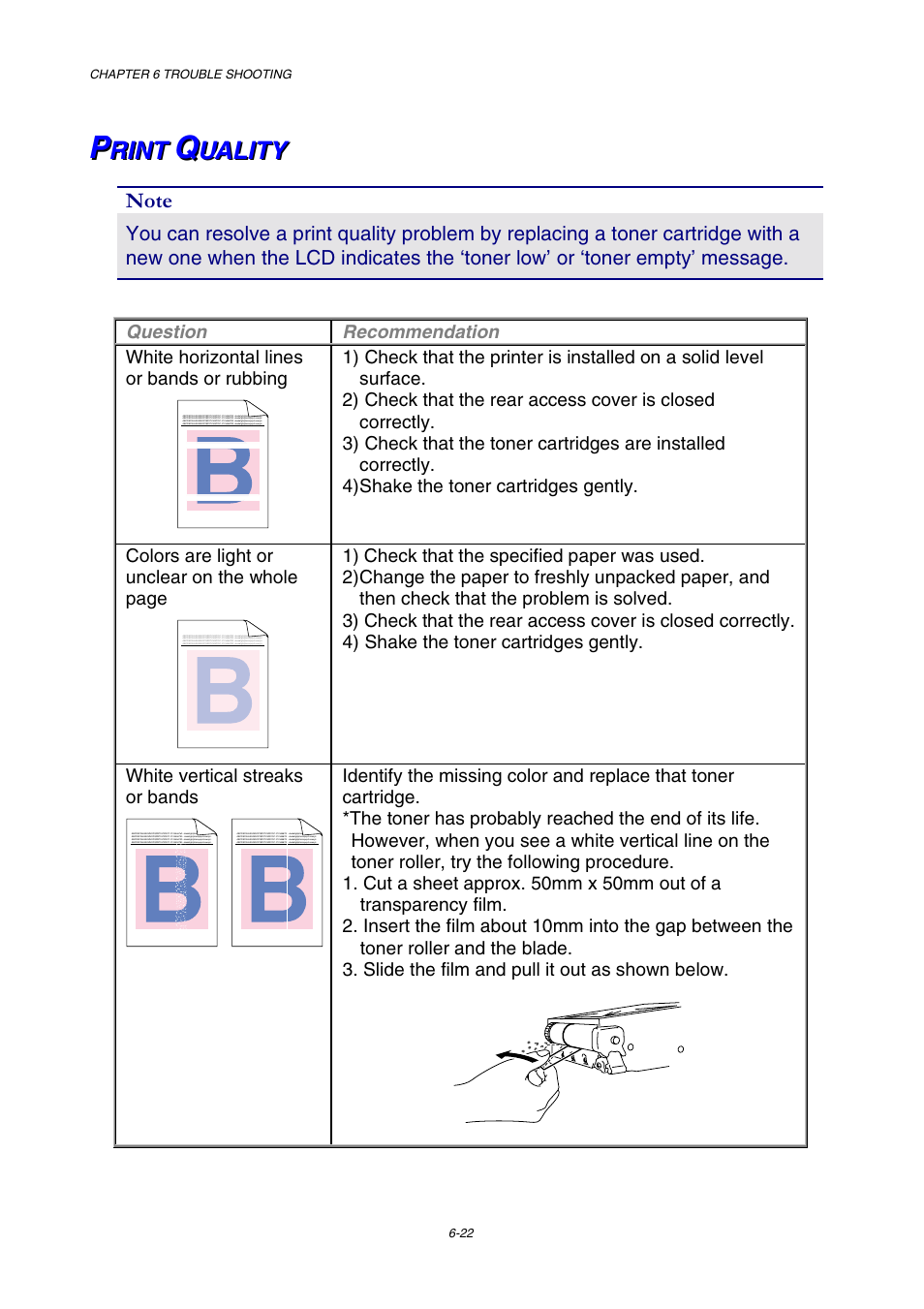 Print quality | Brother HL-2600CN Series User Manual | Page 200 / 225
