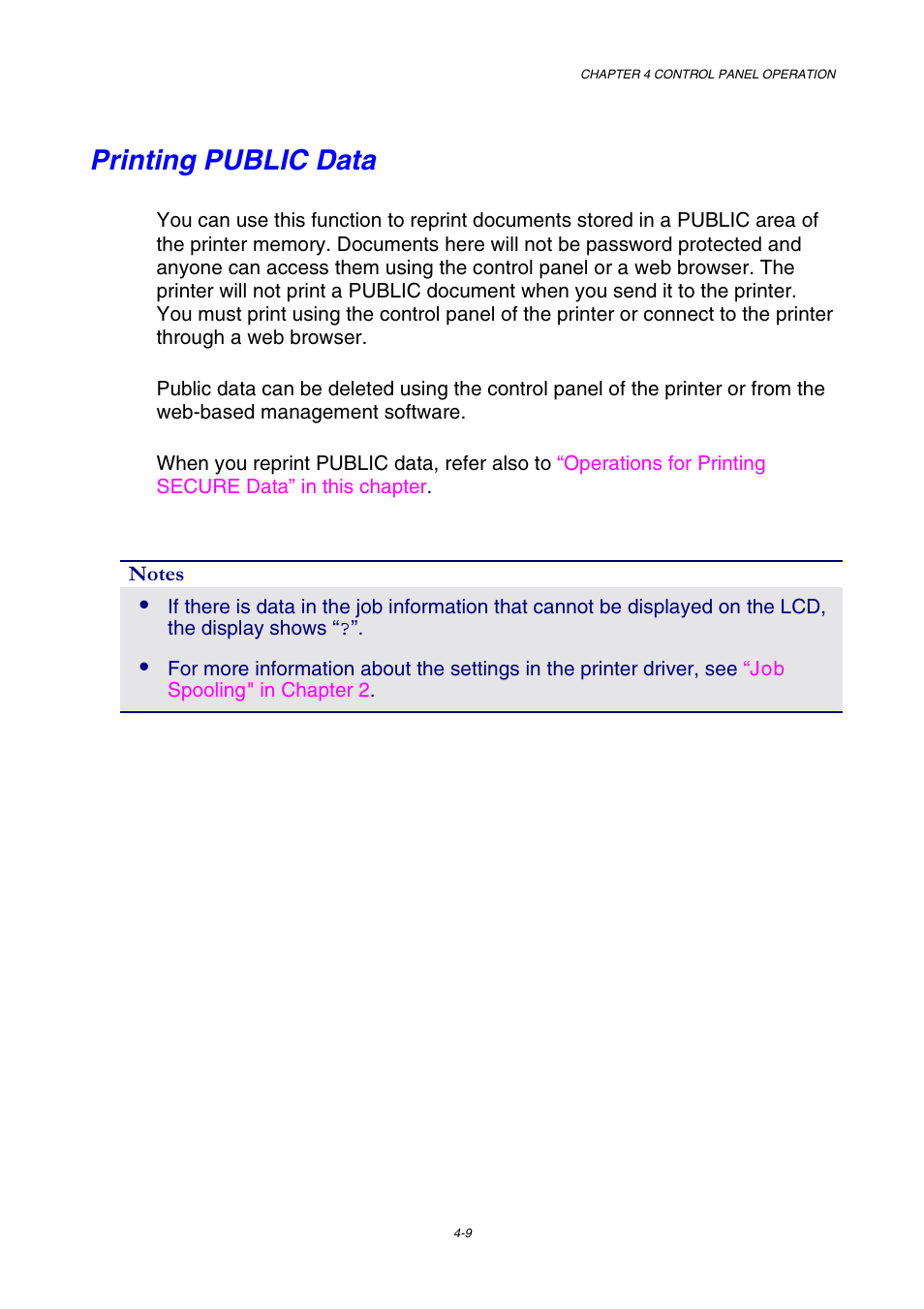 Printing public data | Brother HL-2600CN Series User Manual | Page 78 / 225