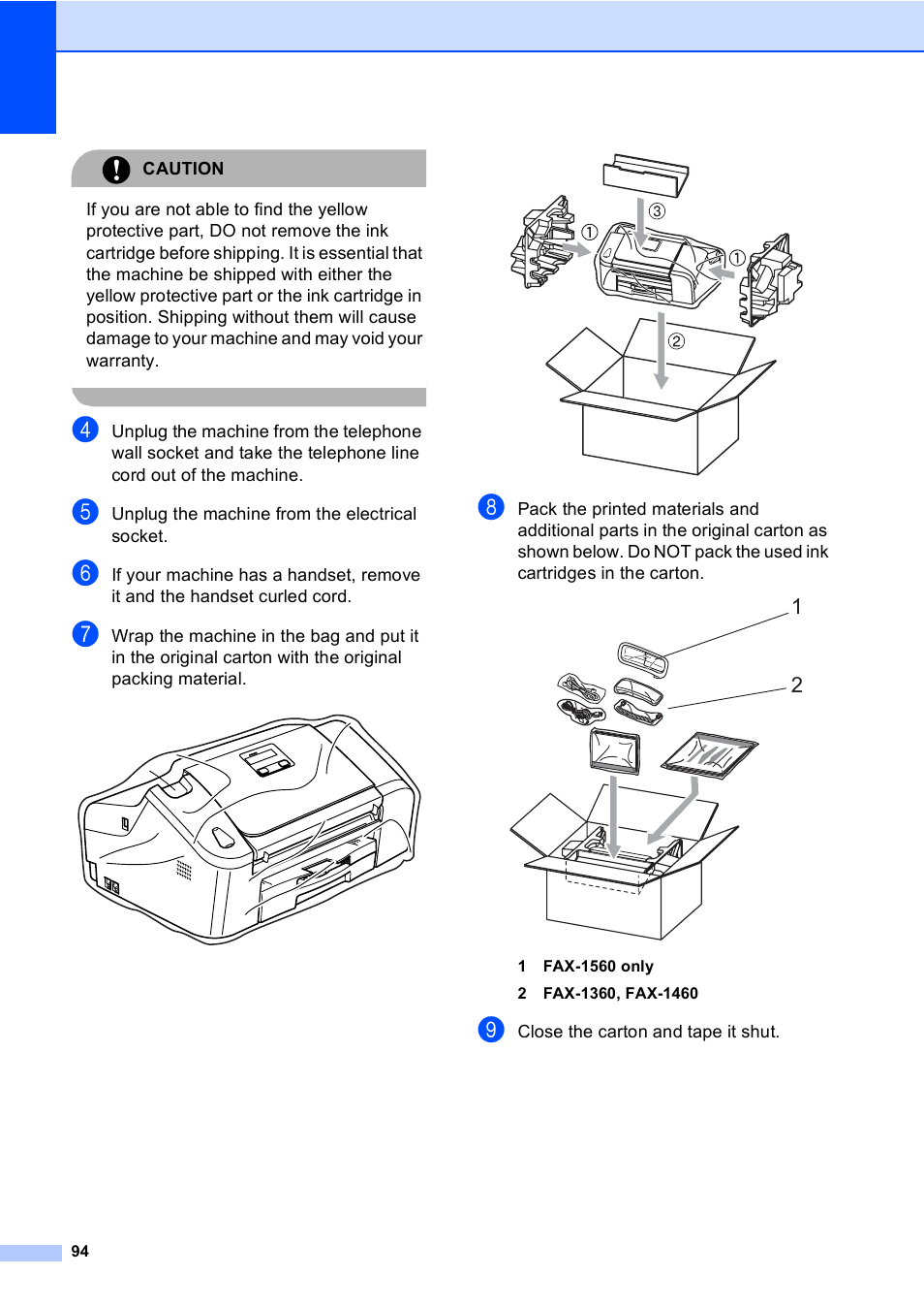 Brother FAX-1355 User Manual | Page 104 / 127