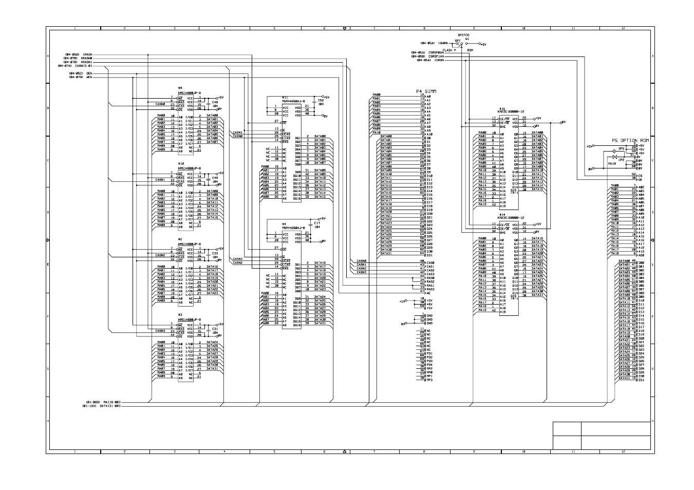 Main pcb (2/4) | Brother HL-1060 User Manual | Page 97 / 105