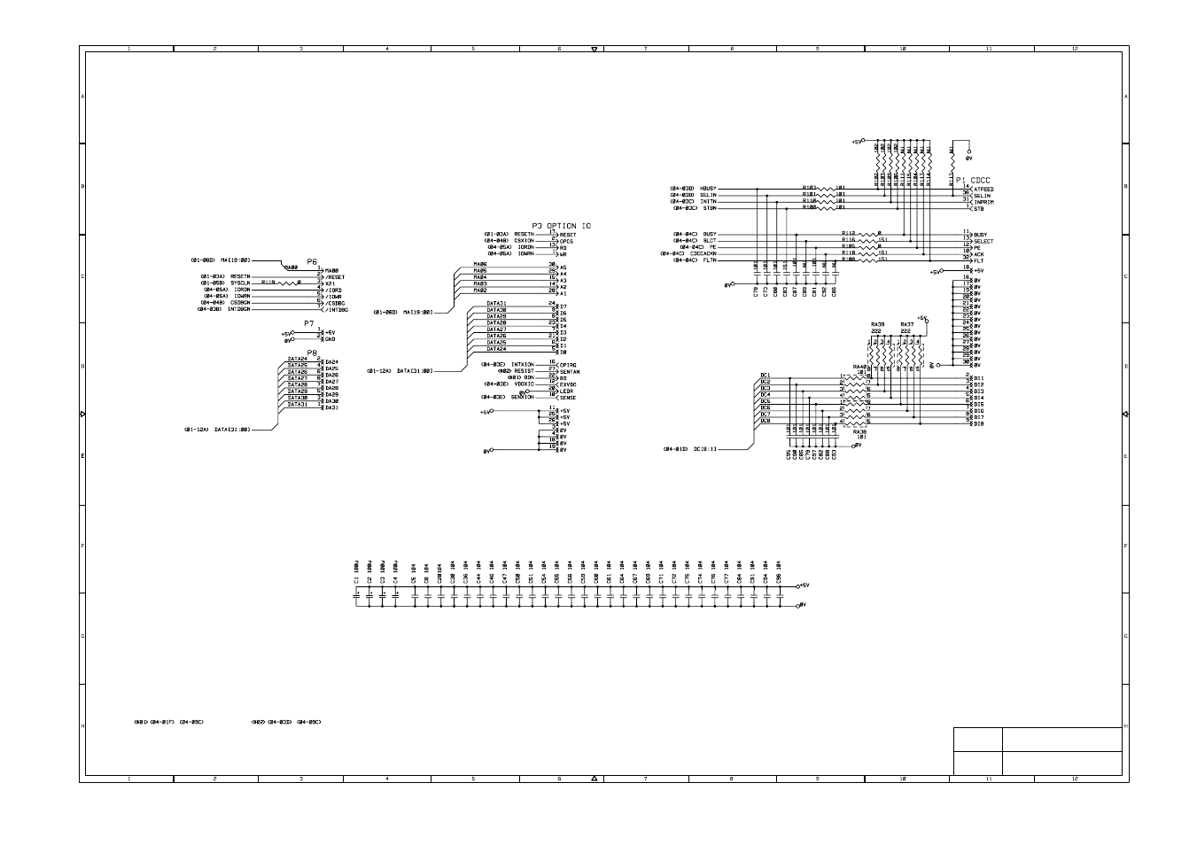 Main pcb (3/4) | Brother HL-1060 User Manual | Page 98 / 105