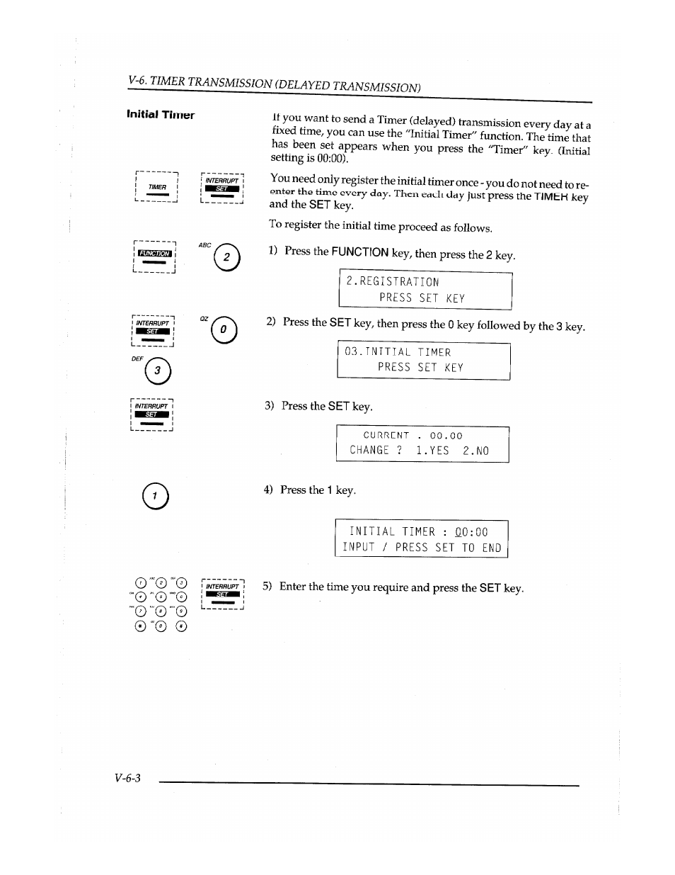 Initial timer | Brother Fax-410M User Manual | Page 106 / 164