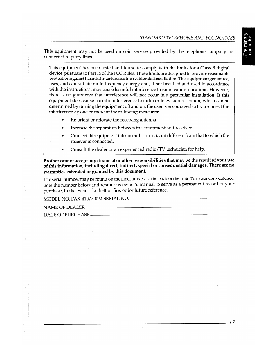 Brother Fax-410M User Manual | Page 27 / 164