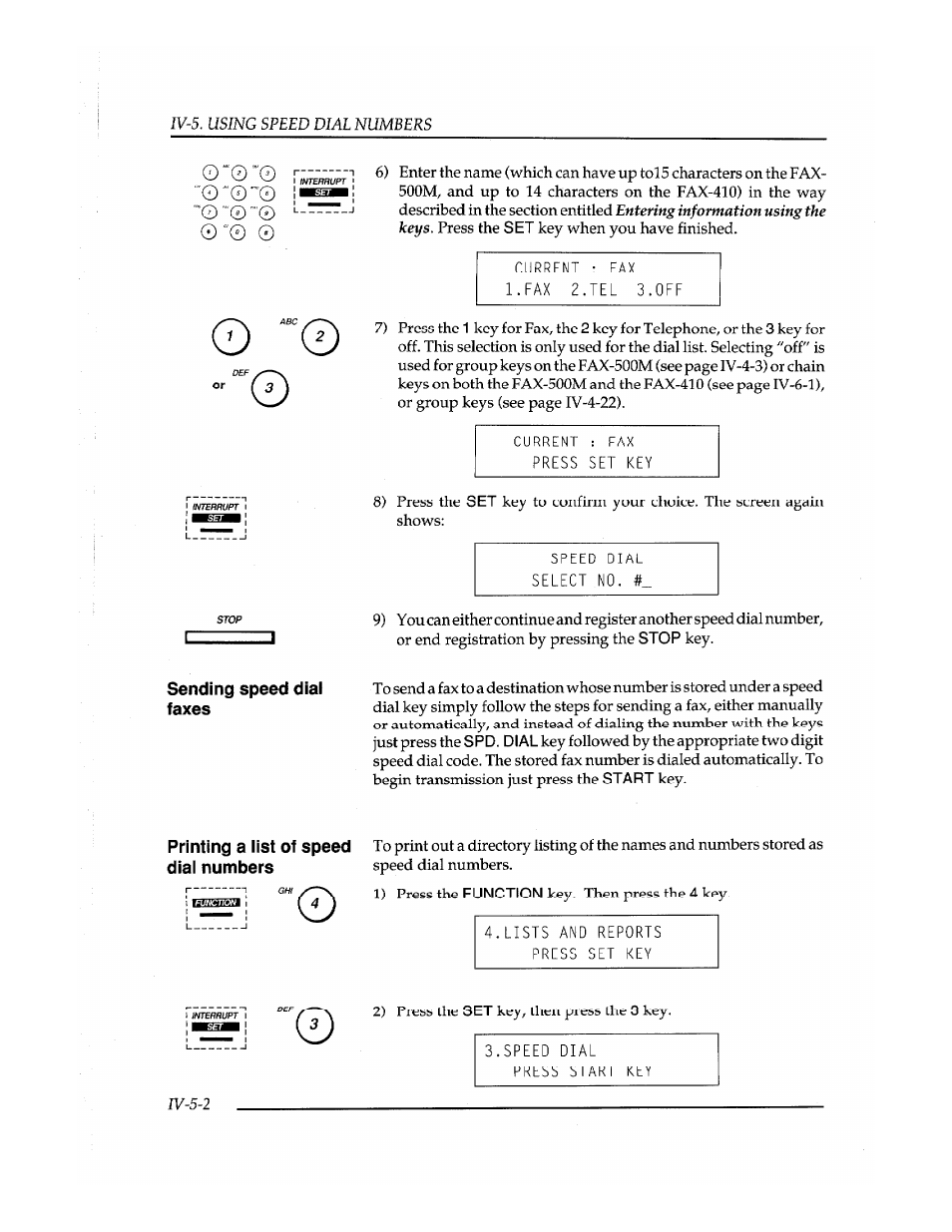 Dial numbers | Brother Fax-410M User Manual | Page 84 / 164