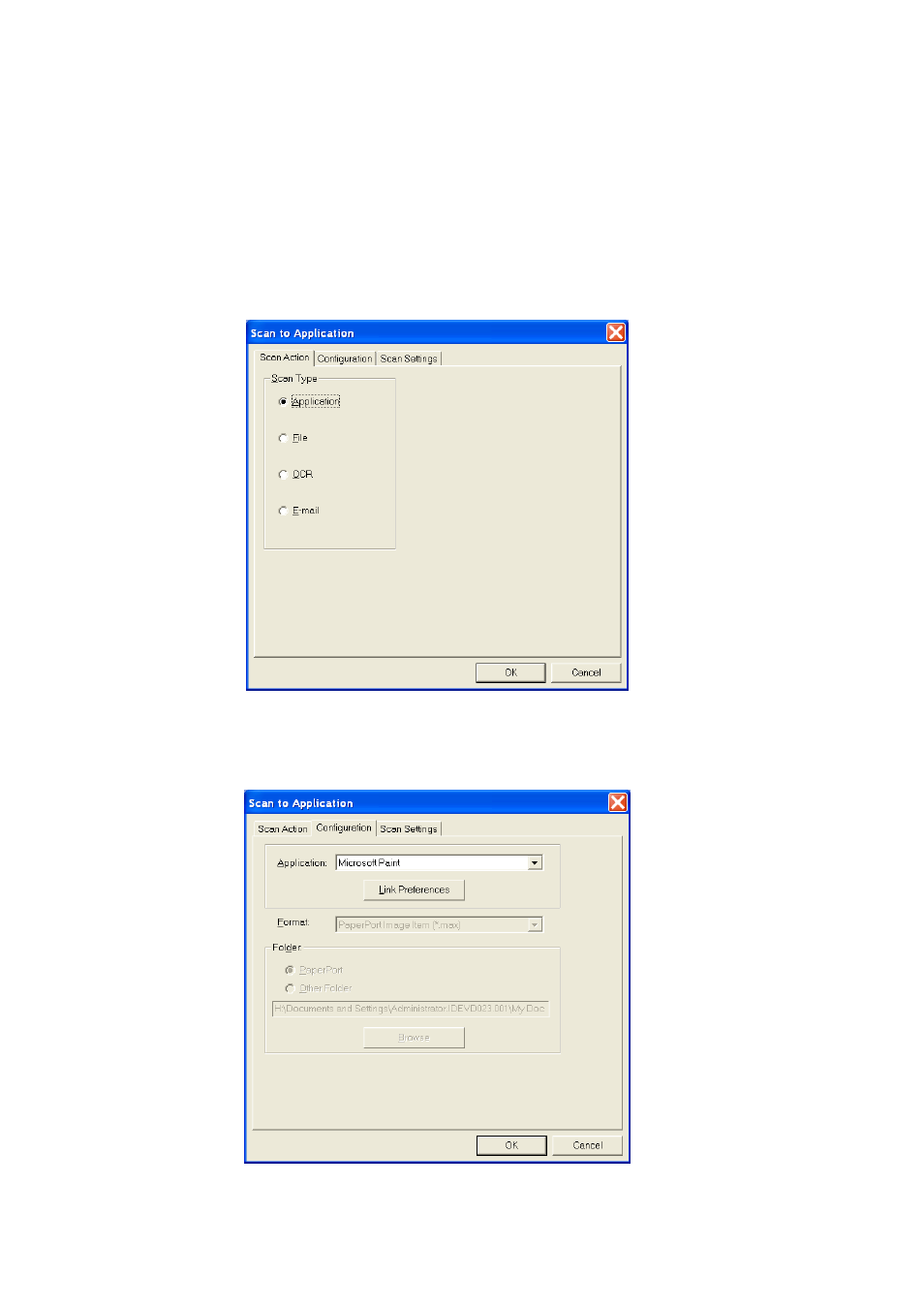 Scan to graphics application, Example: microsoft paint) -23 | Brother DCP8020 User Manual | Page 178 / 282
