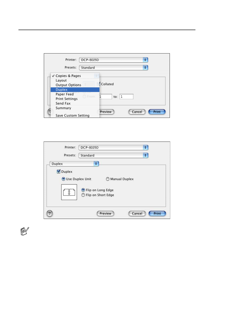Specific settings, Specific settings -5 | Brother DCP8020 User Manual | Page 192 / 282