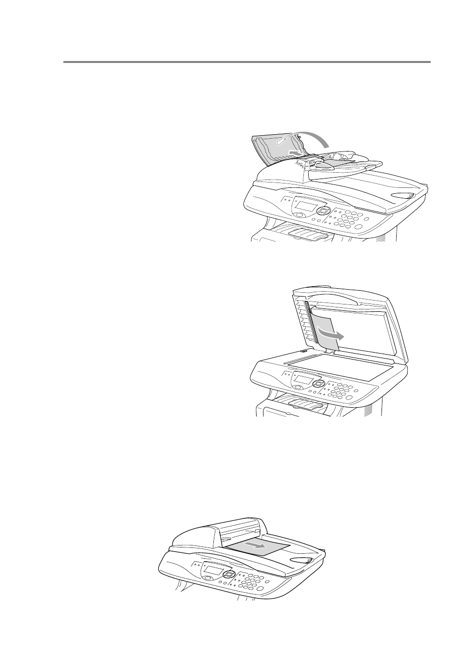 Original jams, Original is jammed in the top of the adf unit, Original is jammed inside the adf unit | Original jams -4 | Brother DCP8020 User Manual | Page 229 / 282