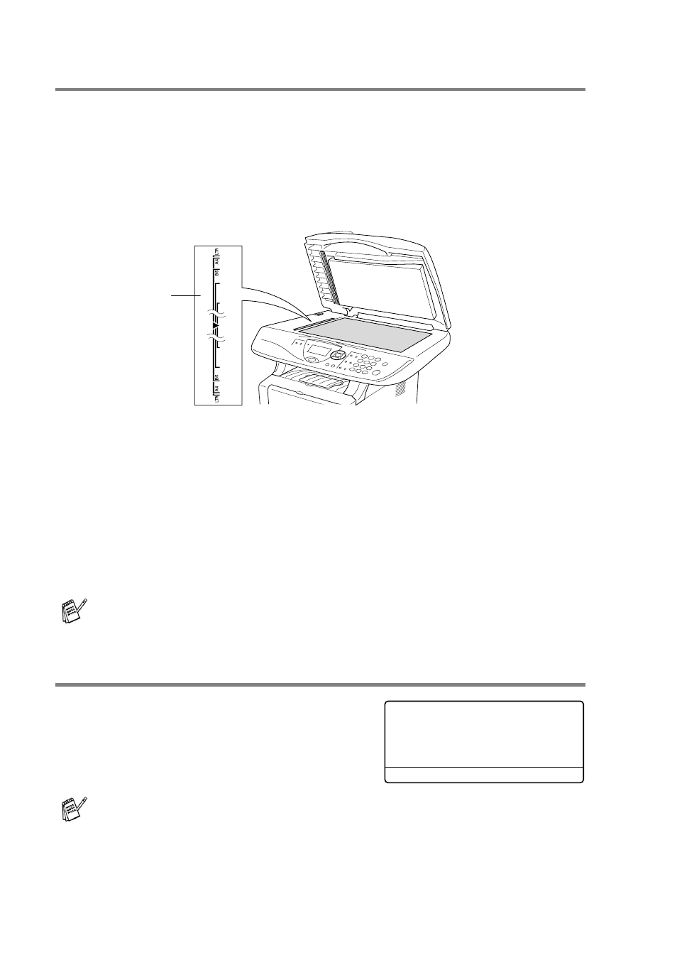 Single or multiple copies using the scanner glass, Out of memory message | Brother DCP8020 User Manual | Page 64 / 282