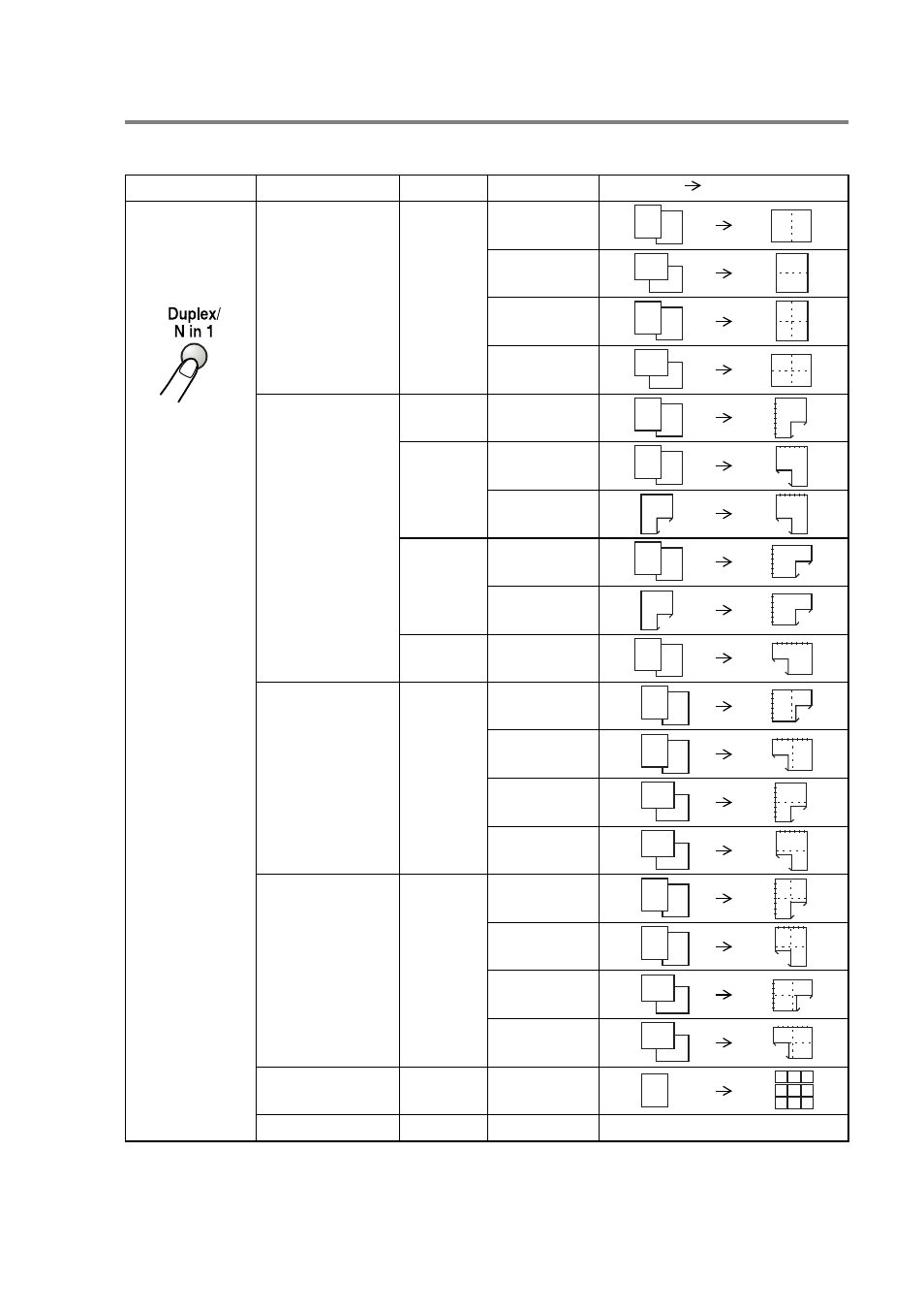 Duplex/n in 1, Duplex/n in 1 -11, Duplex’ prints on both sides of the paper | Making copies 5 - 11 | Brother DCP8020 User Manual | Page 71 / 282