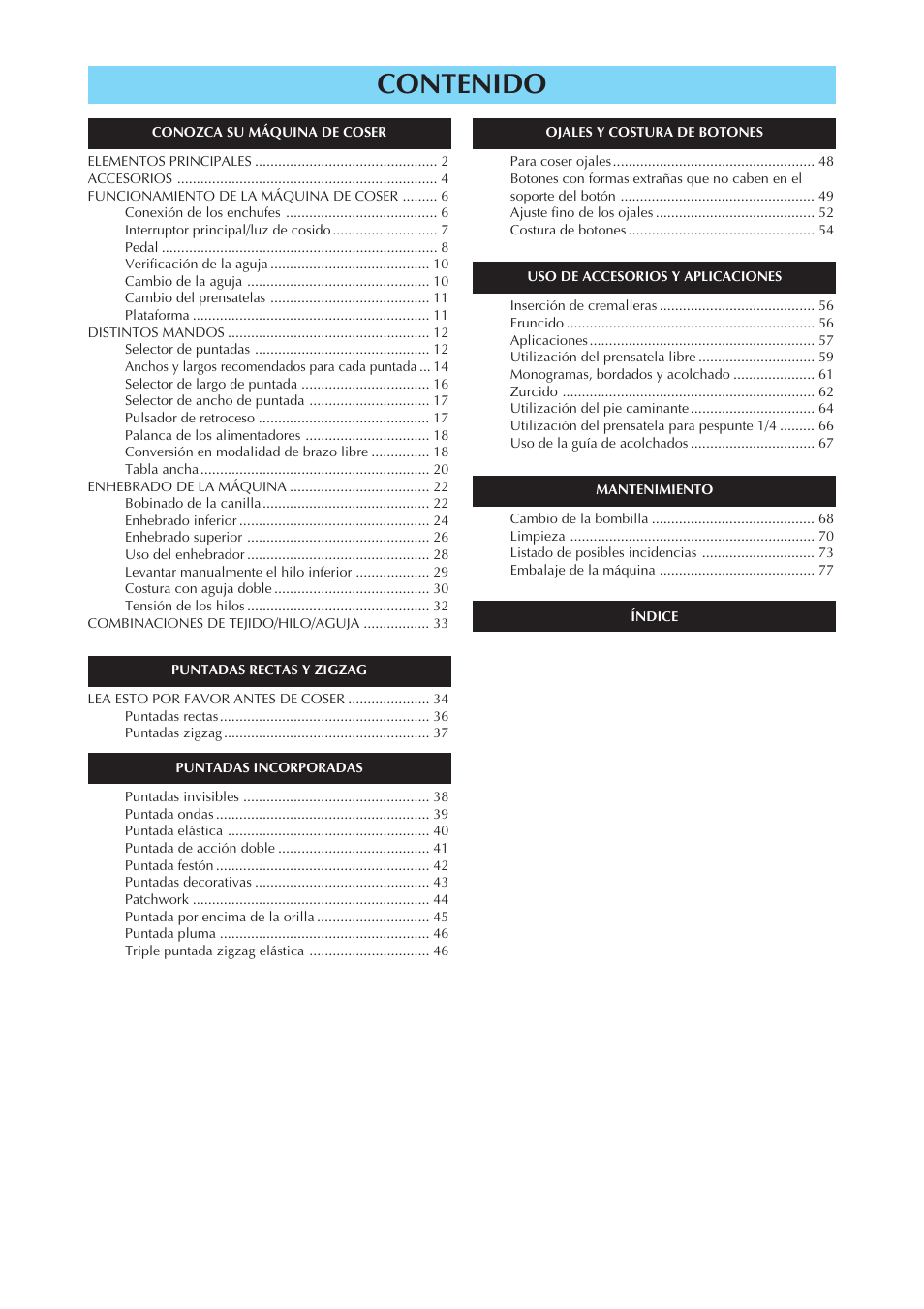 Brother Sewing Manching User Manual | Page 8 / 90