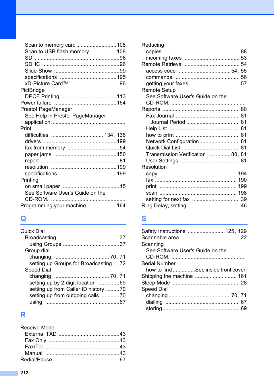 Brother MFC 990cw User Manual | Page 224 / 227