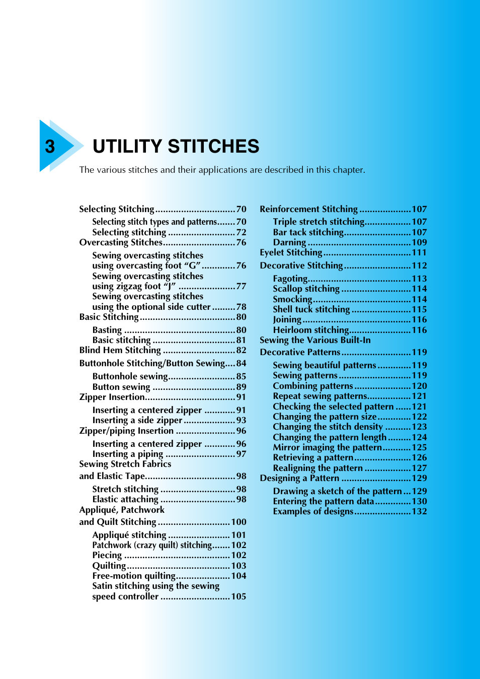 3utility stitches | Brother NX-450 User Manual | Page 70 / 155