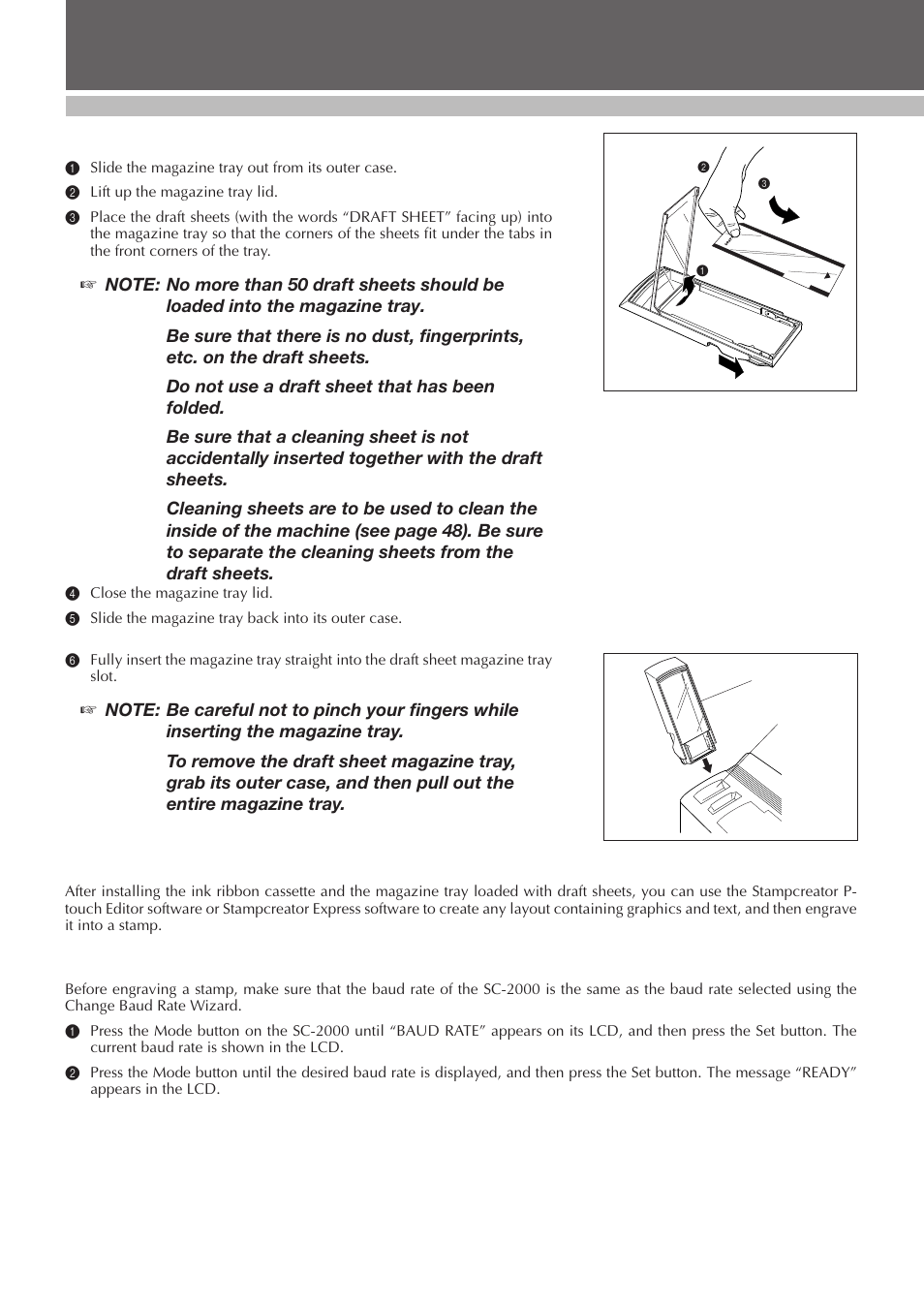 Set up | Brother SC-2000 User Manual | Page 19 / 64