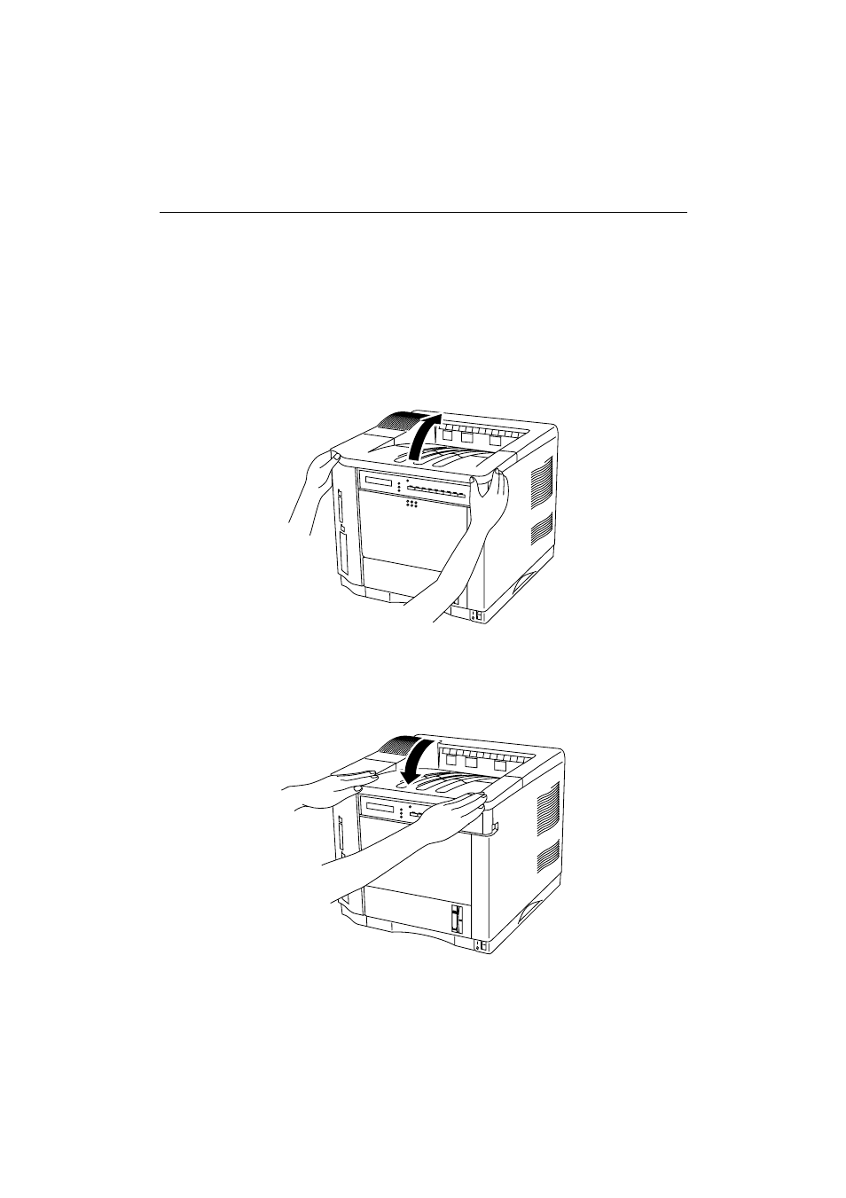 Setting up the printer -5, Opening and closing the printer -5, Setting up the printer | Opening and closing the printer | Brother HL-1260 User Manual | Page 243 / 483