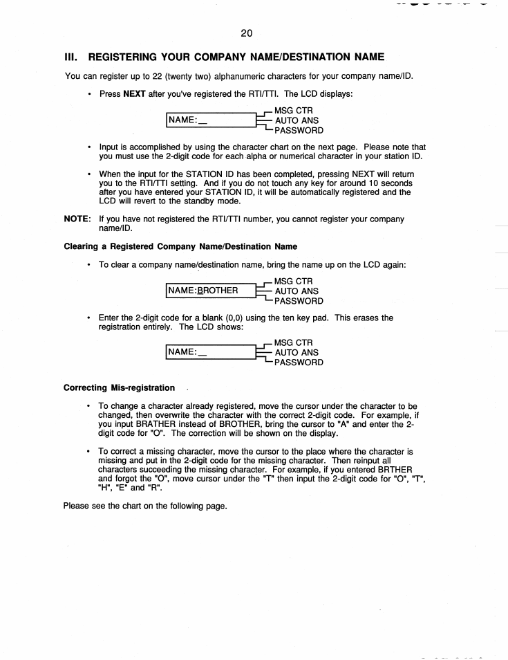 Correcting mis-registration | Brother FAX-220 User Manual | Page 30 / 76
