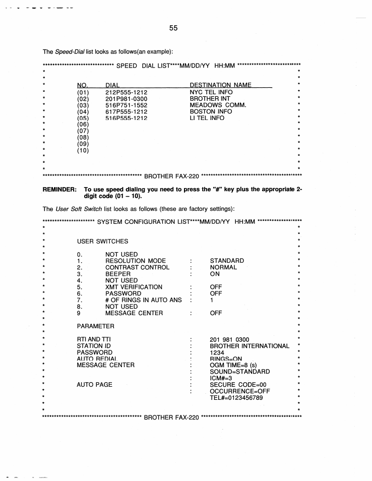 Brother FAX-220 User Manual | Page 65 / 76