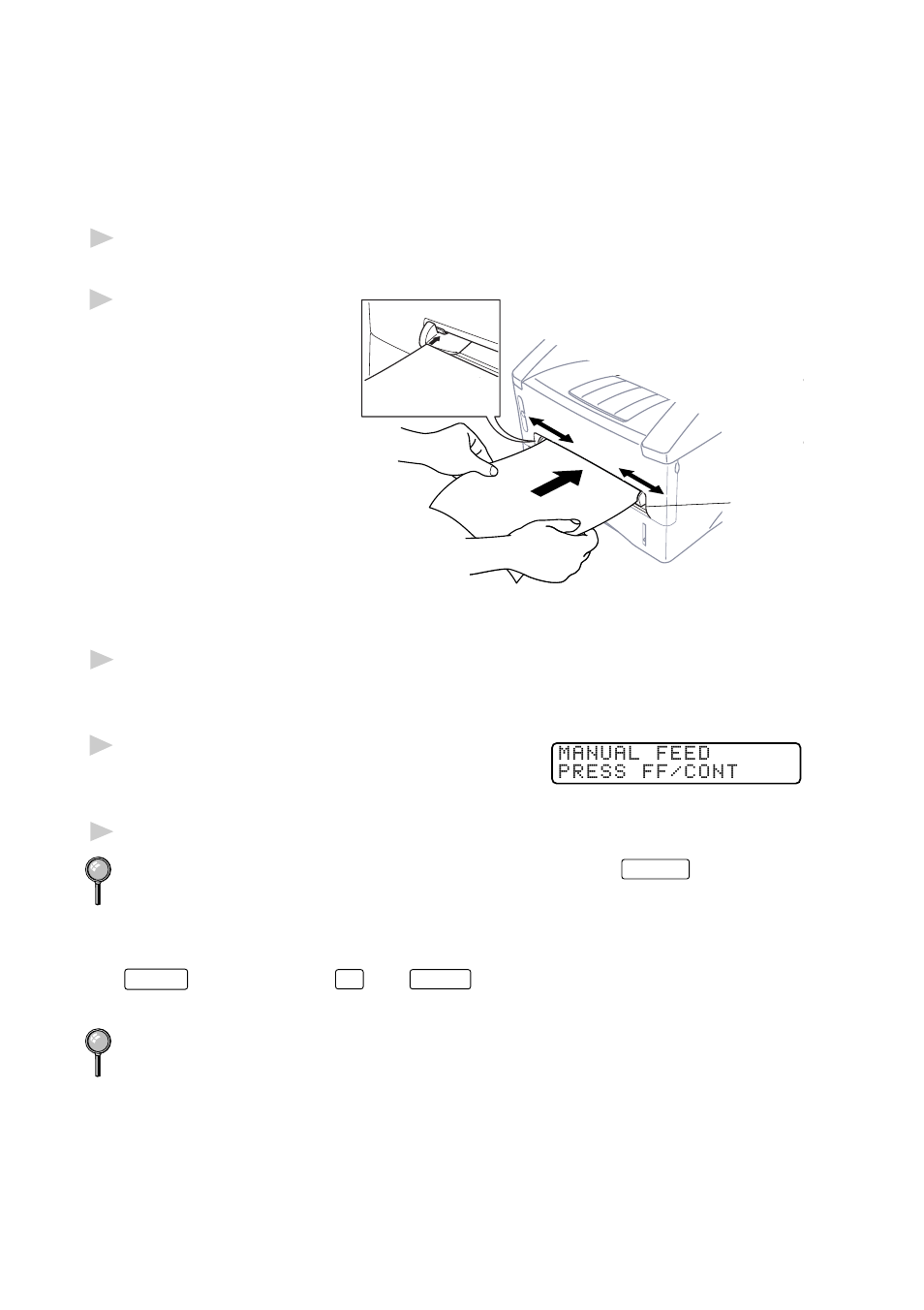 Loading one sheet of paper, Loading more than one sheet of paper | Brother MFC 8700 User Manual | Page 122 / 183