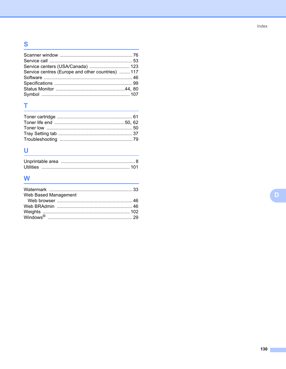 Brother HL-2140 User Manual | Page 138 / 138