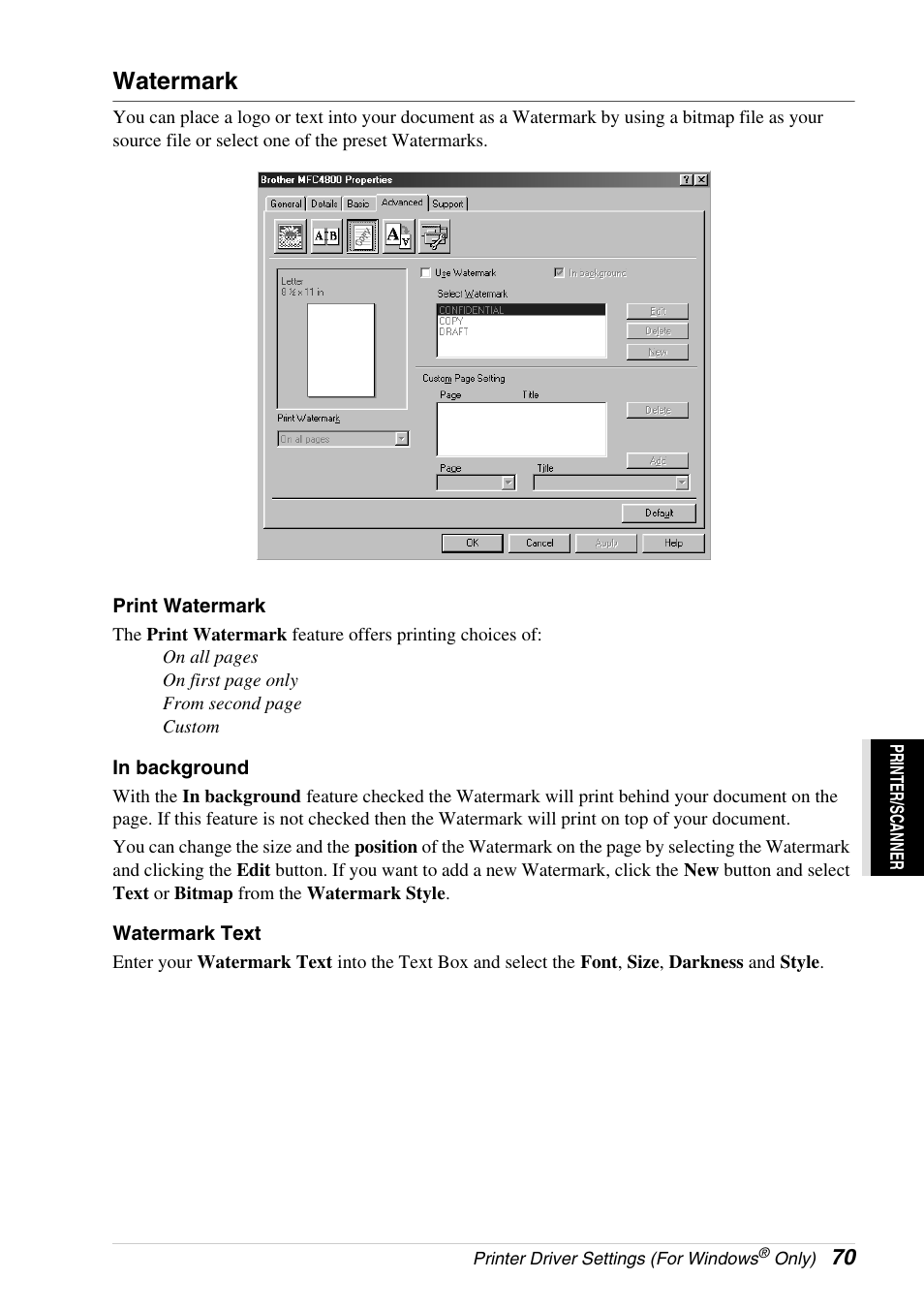 Watermark | Brother 4800 User Manual | Page 81 / 174