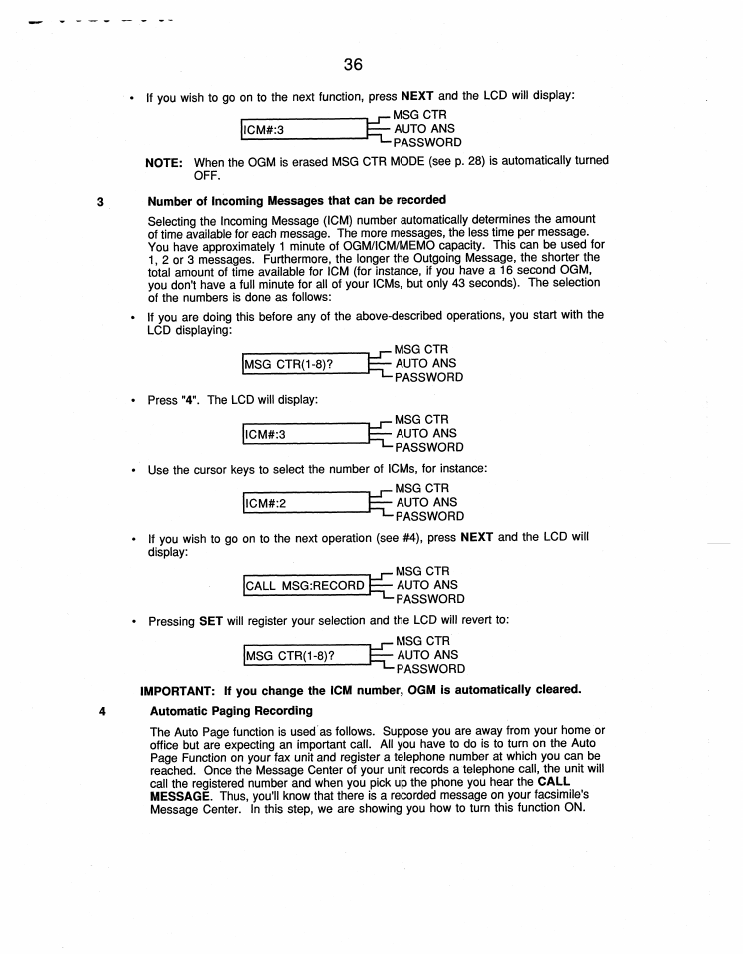 Number of incoming messages that can be recorded | Brother FAX-210 User Manual | Page 45 / 68