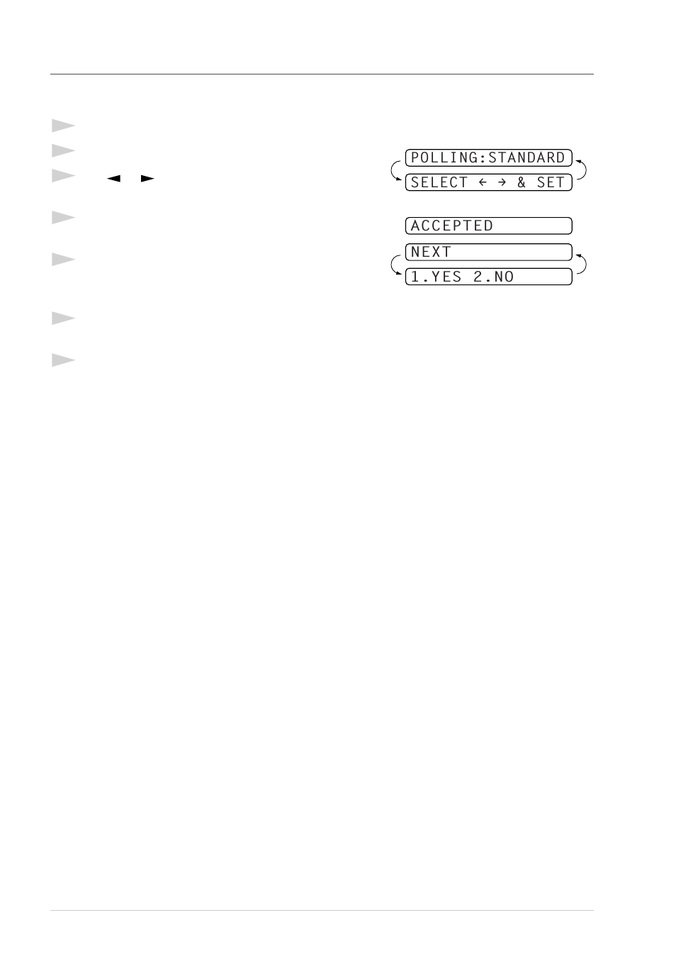 Setup for polling transmit with secure code | Brother T74 User Manual | Page 56 / 98