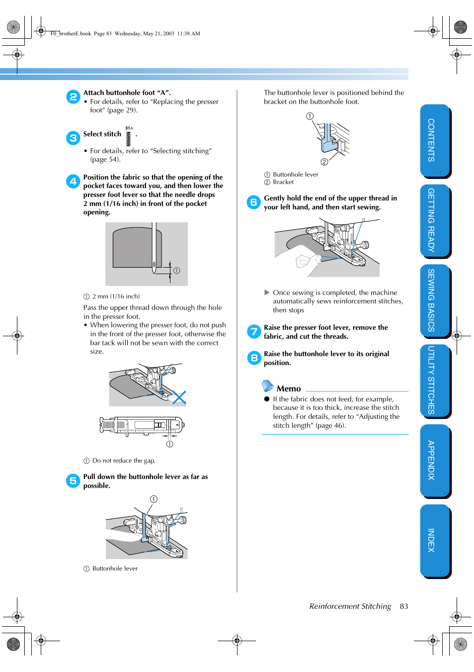 Brother NX-200 User Manual | Page 89 / 111