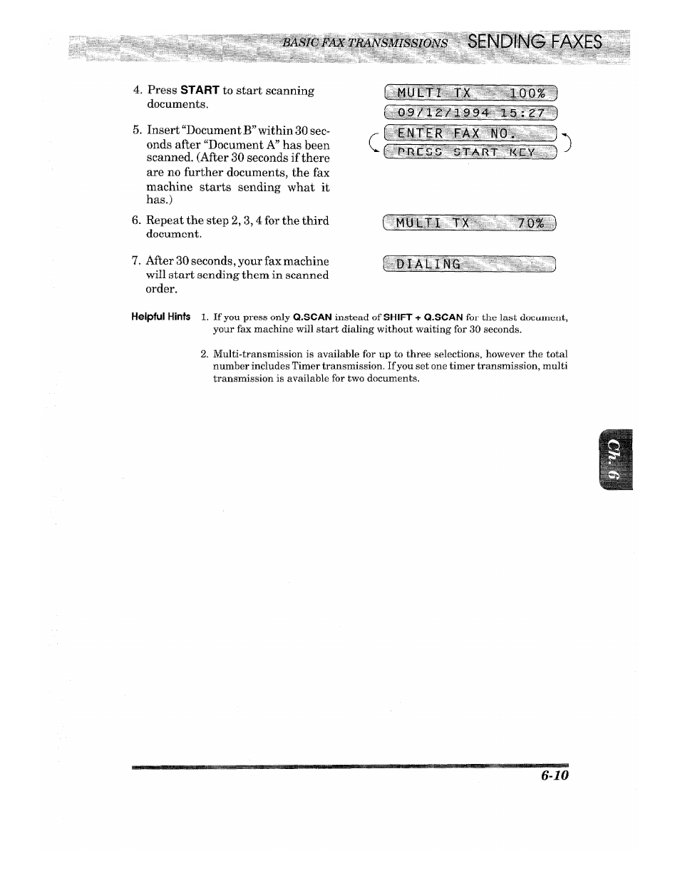 Iijmcri qoff), R fe'€m.ts'r ' fax no, Ts:#8css';s»arr | Brother INTELLIFAX 710M User Manual | Page 43 / 92