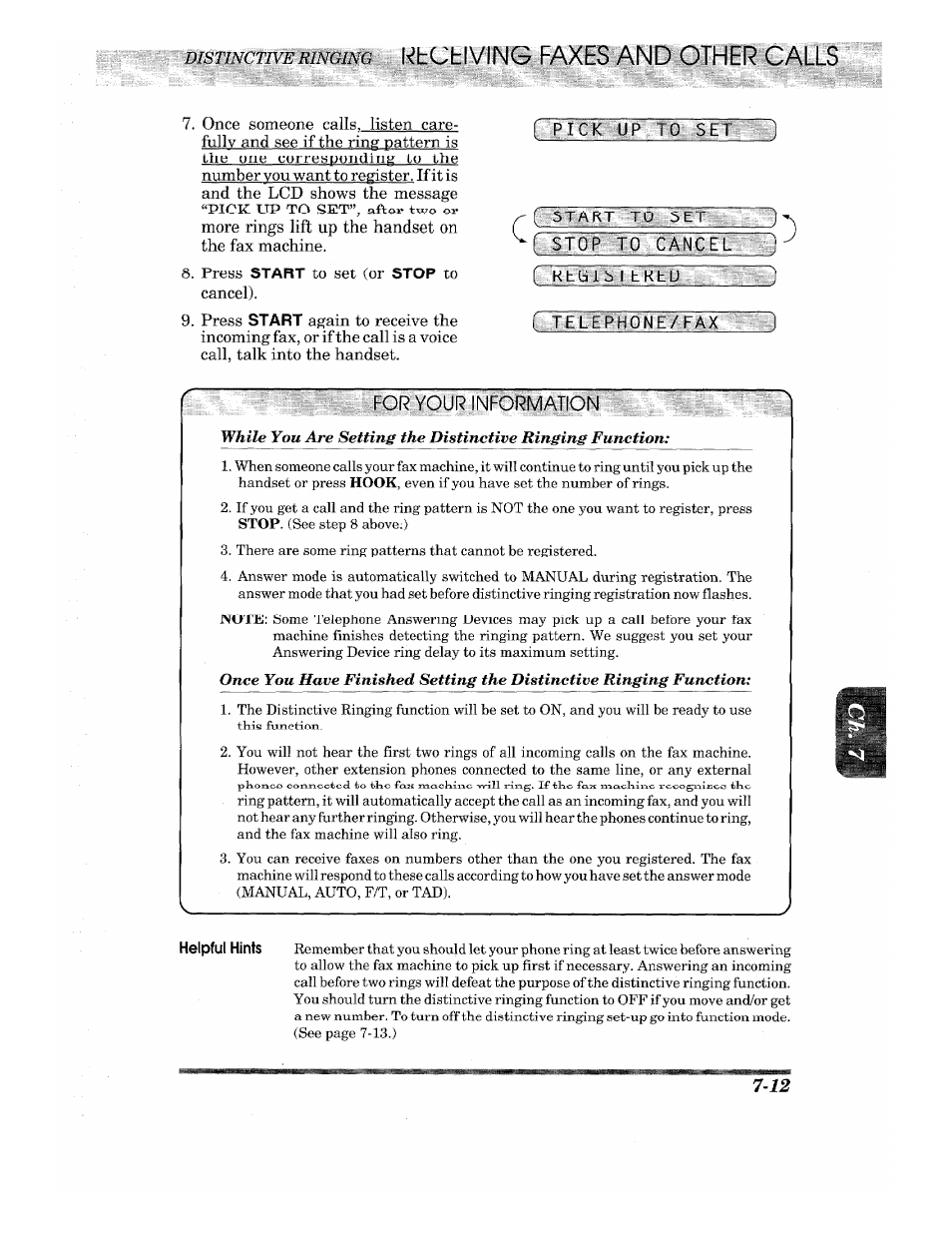 St@ceo ,:cgmg:et | Brother INTELLIFAX 710M User Manual | Page 67 / 92