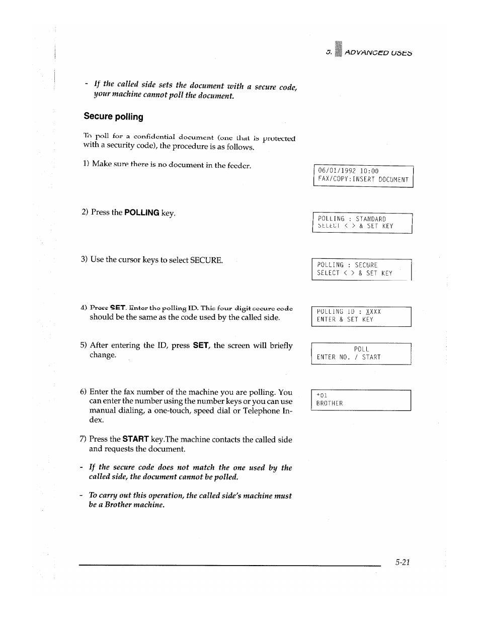 Brother Fax-700 User Manual | Page 101 / 148