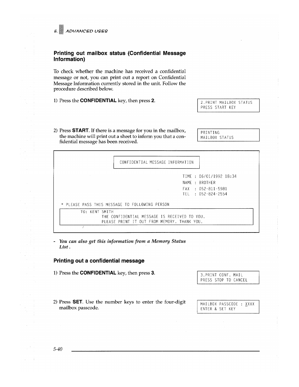 Brother Fax-700 User Manual | Page 120 / 148