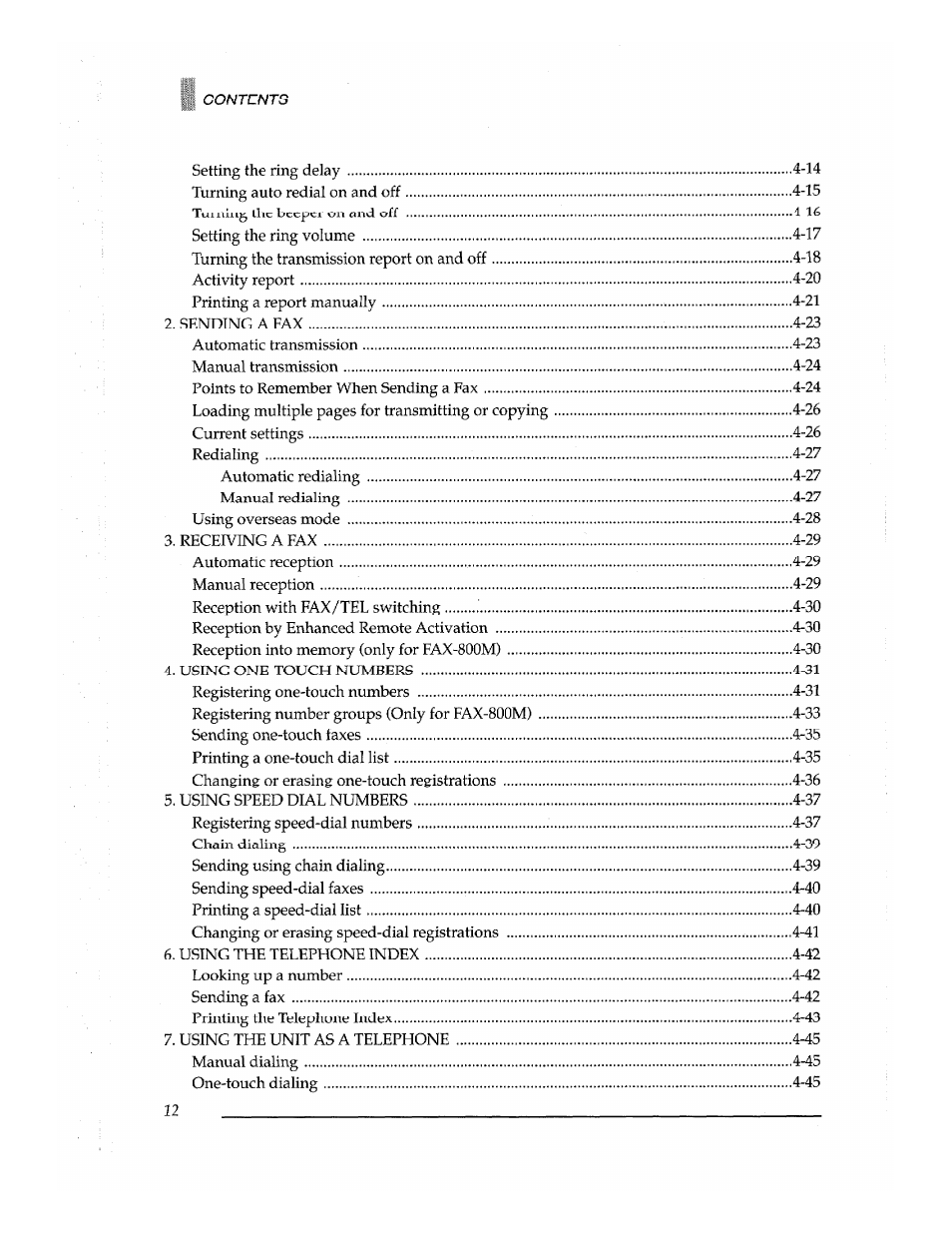Brother Fax-700 User Manual | Page 14 / 148