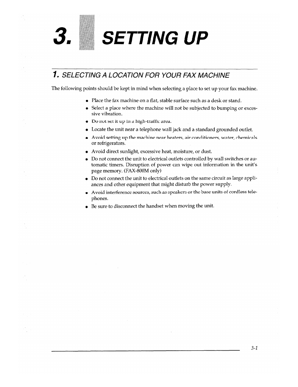 ■ setting up, Settingup, Setting up | Brother Fax-700 User Manual | Page 25 / 148