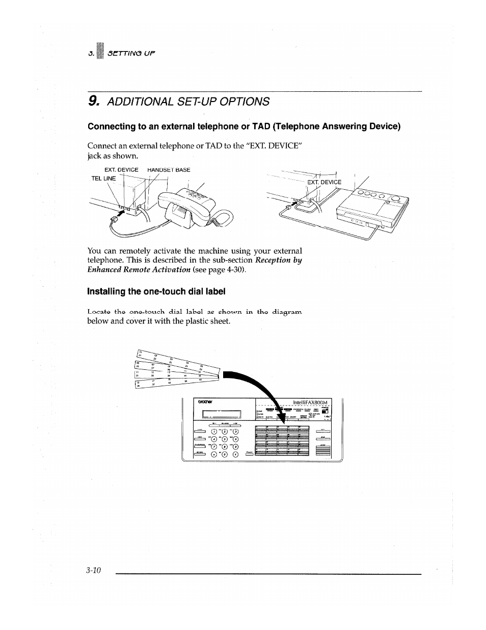 Additional set-up options | Brother Fax-700 User Manual | Page 34 / 148