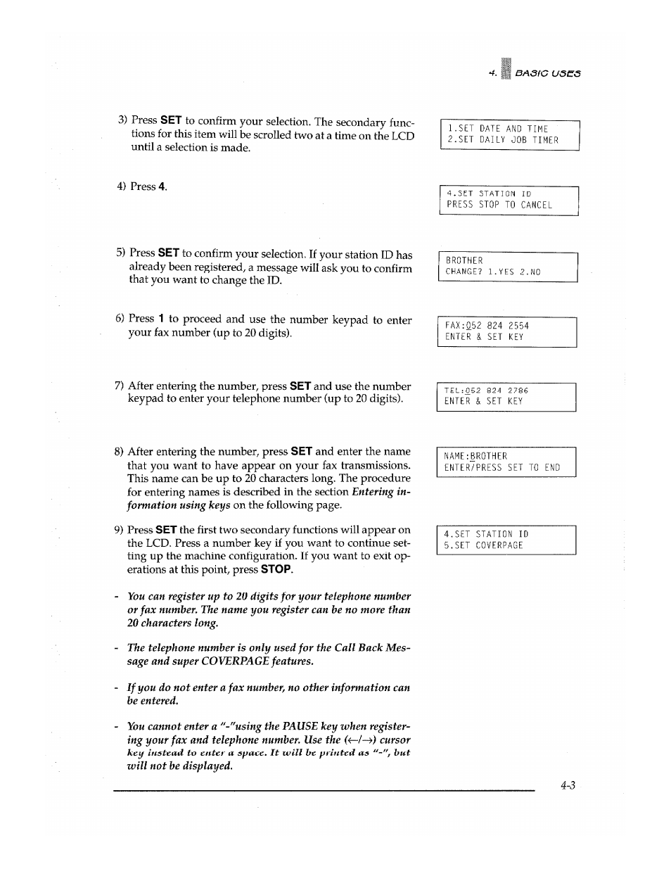 Brother Fax-700 User Manual | Page 37 / 148