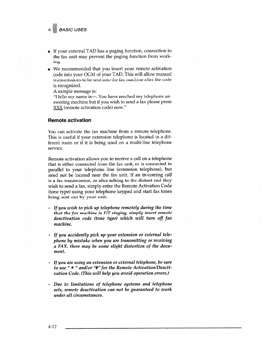 Brother Fax-700 User Manual | Page 46 / 148