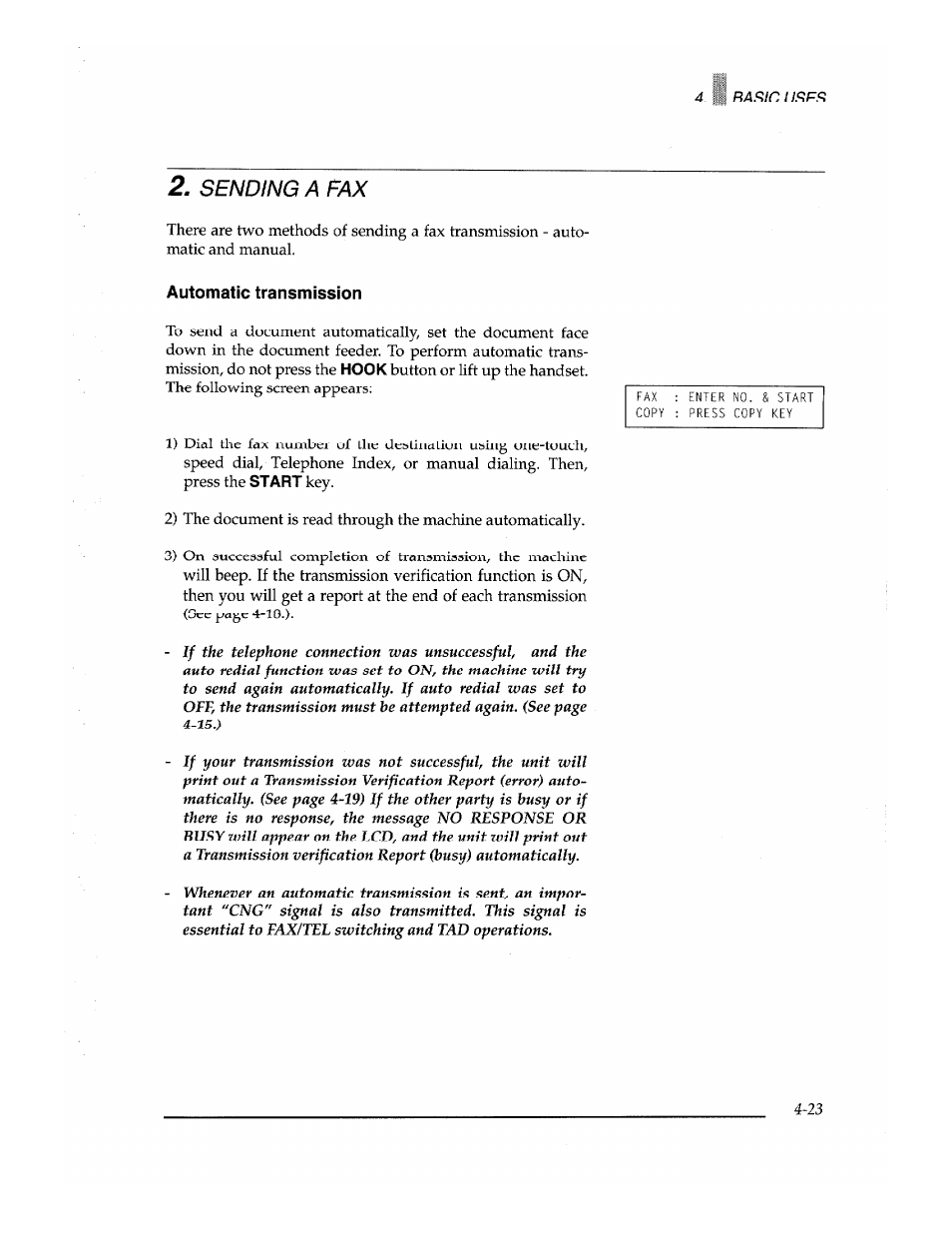 Sending a fax | Brother Fax-700 User Manual | Page 57 / 148