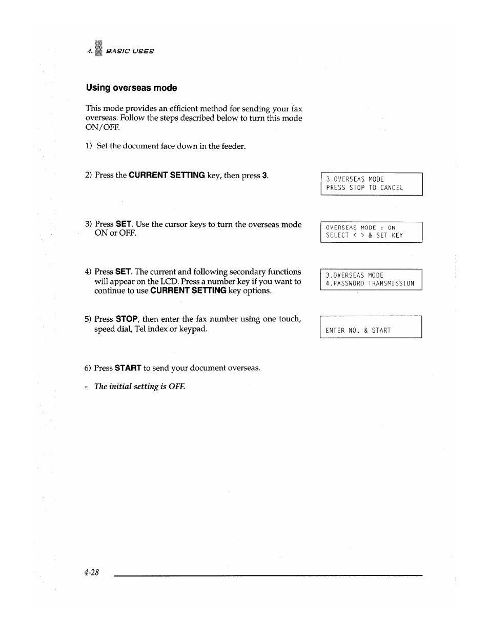 Using overseas mode | Brother Fax-700 User Manual | Page 62 / 148