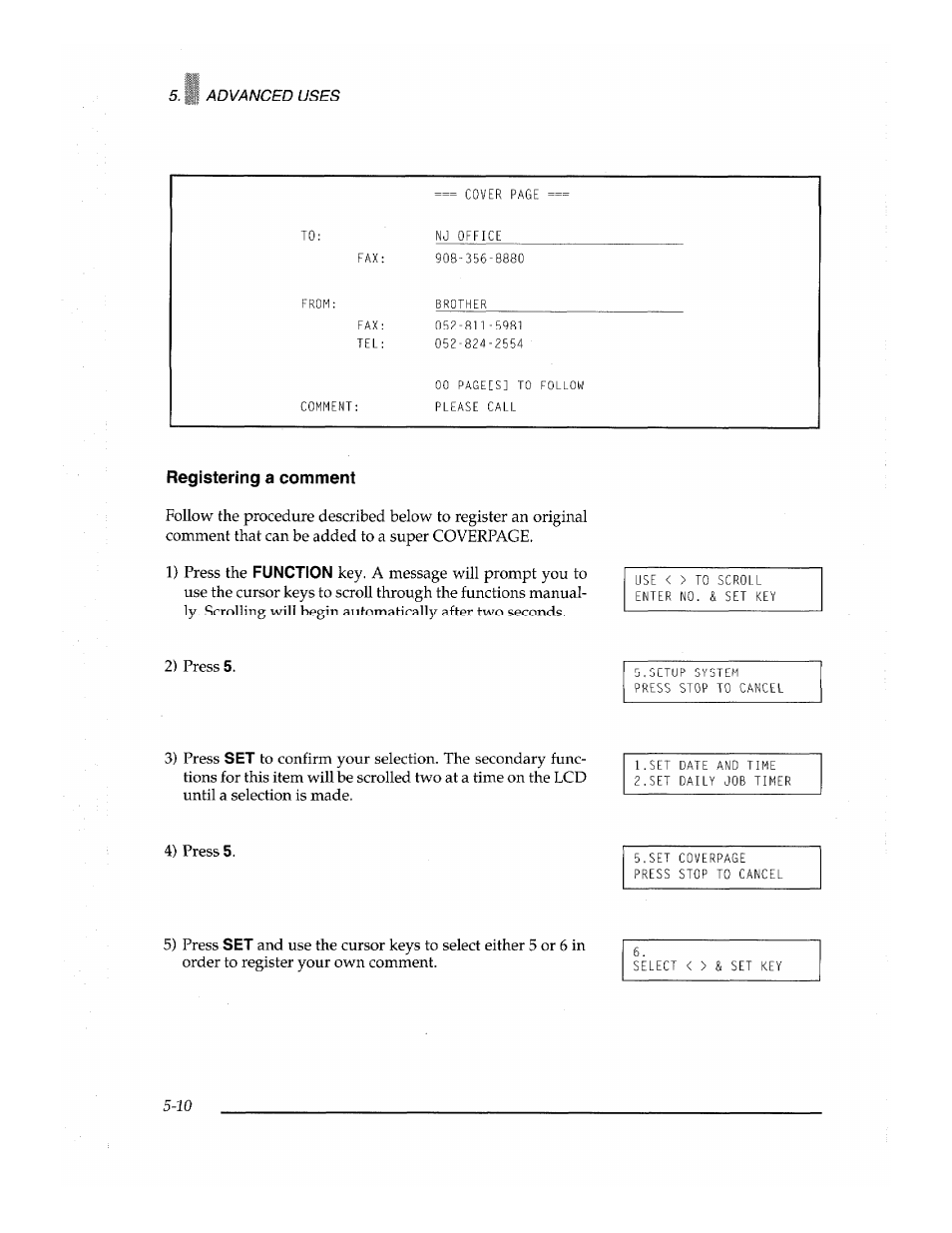 Brother Fax-700 User Manual | Page 90 / 148