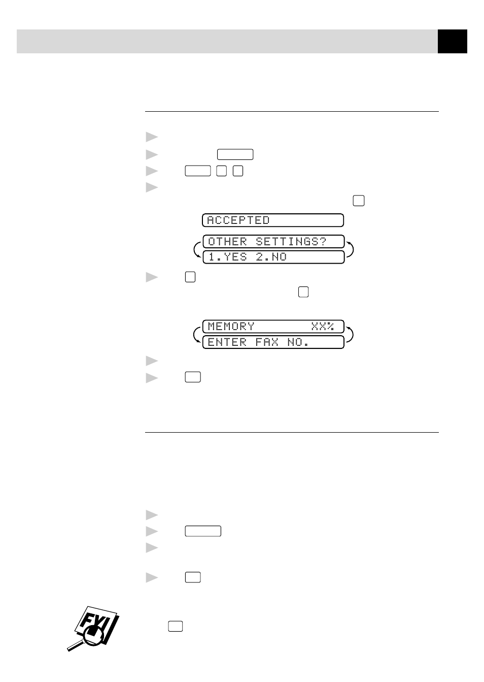 Delayed fax, Broadcasting, Delayed fax broadcasting | Brother FAX 355MC User Manual | Page 57 / 123
