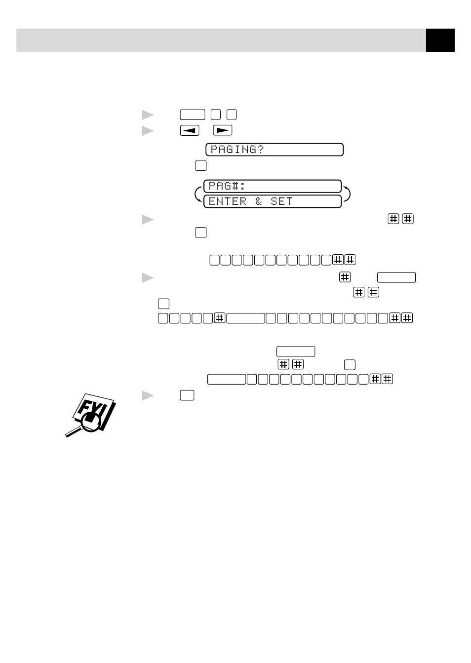 Programming paging number | Brother FAX 355MC User Manual | Page 79 / 123