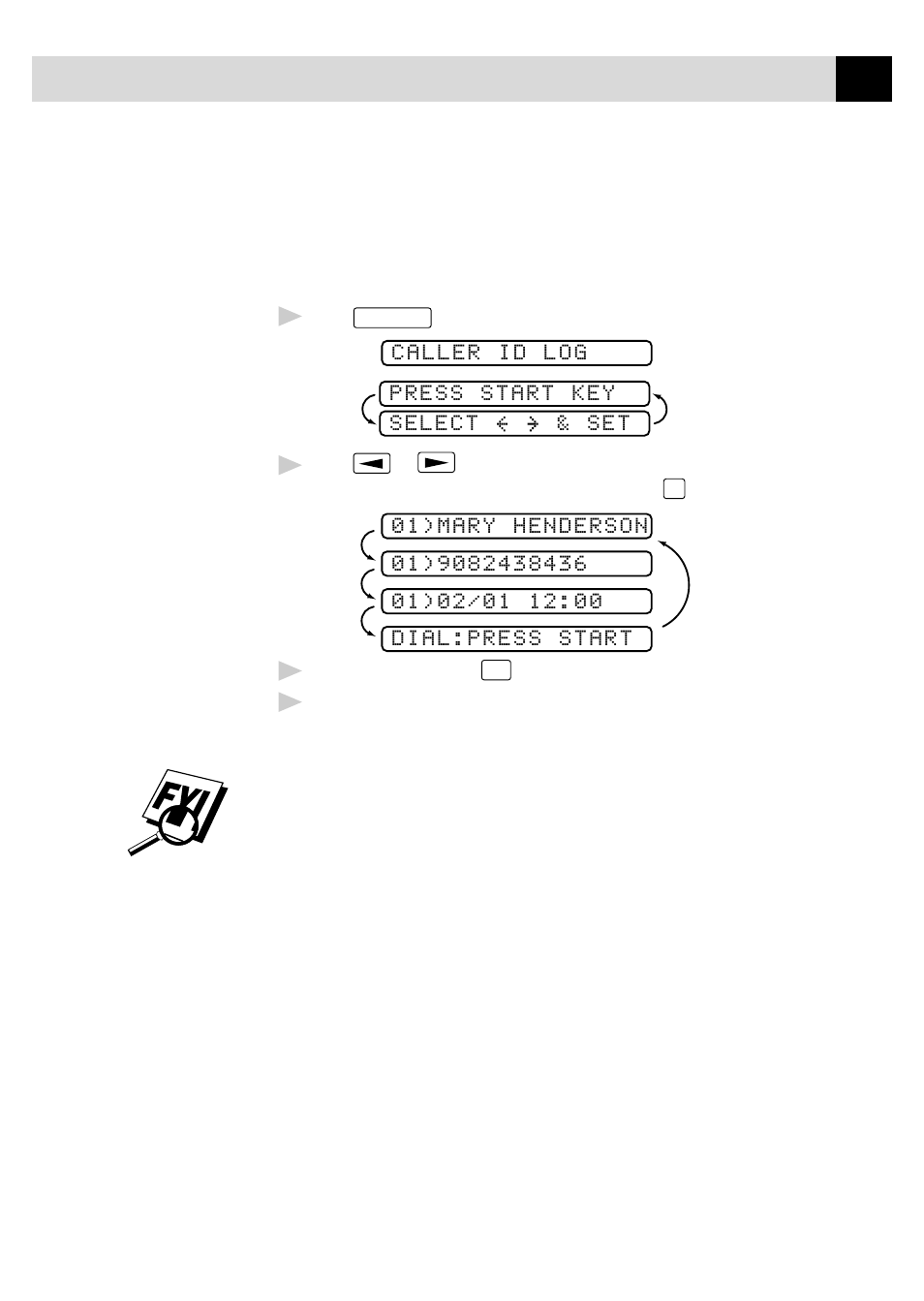 Returning a call from the log | Brother FAX 355MC User Manual | Page 89 / 123