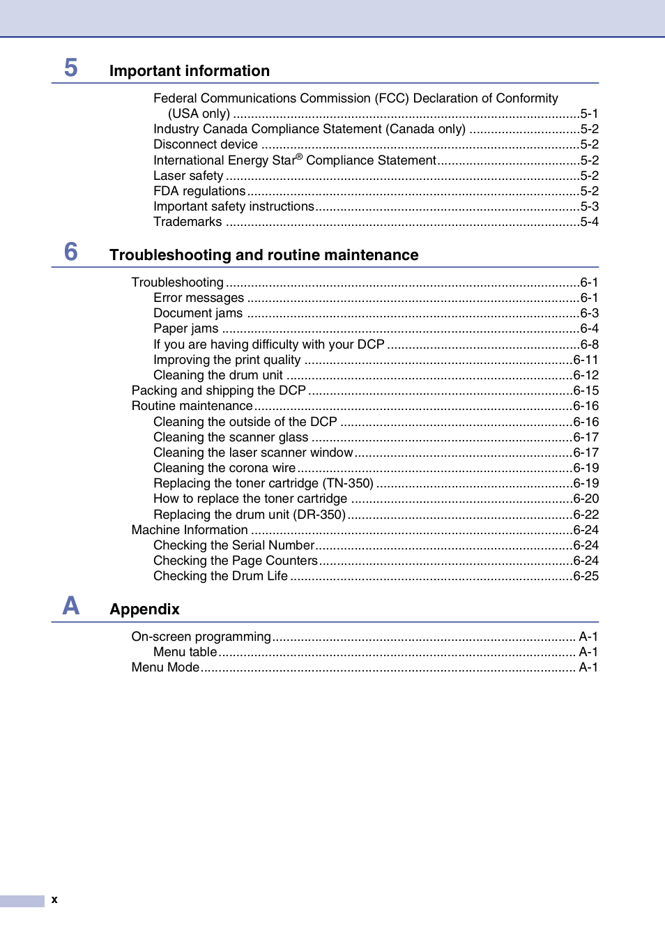 Brother DCP-7020 User Manual | Page 12 / 79