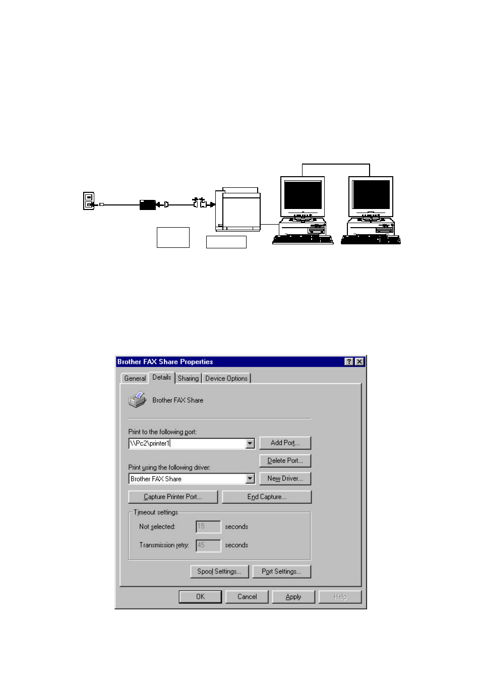 Sharing the fax function on a network | Brother Fax User Manual | Page 13 / 15
